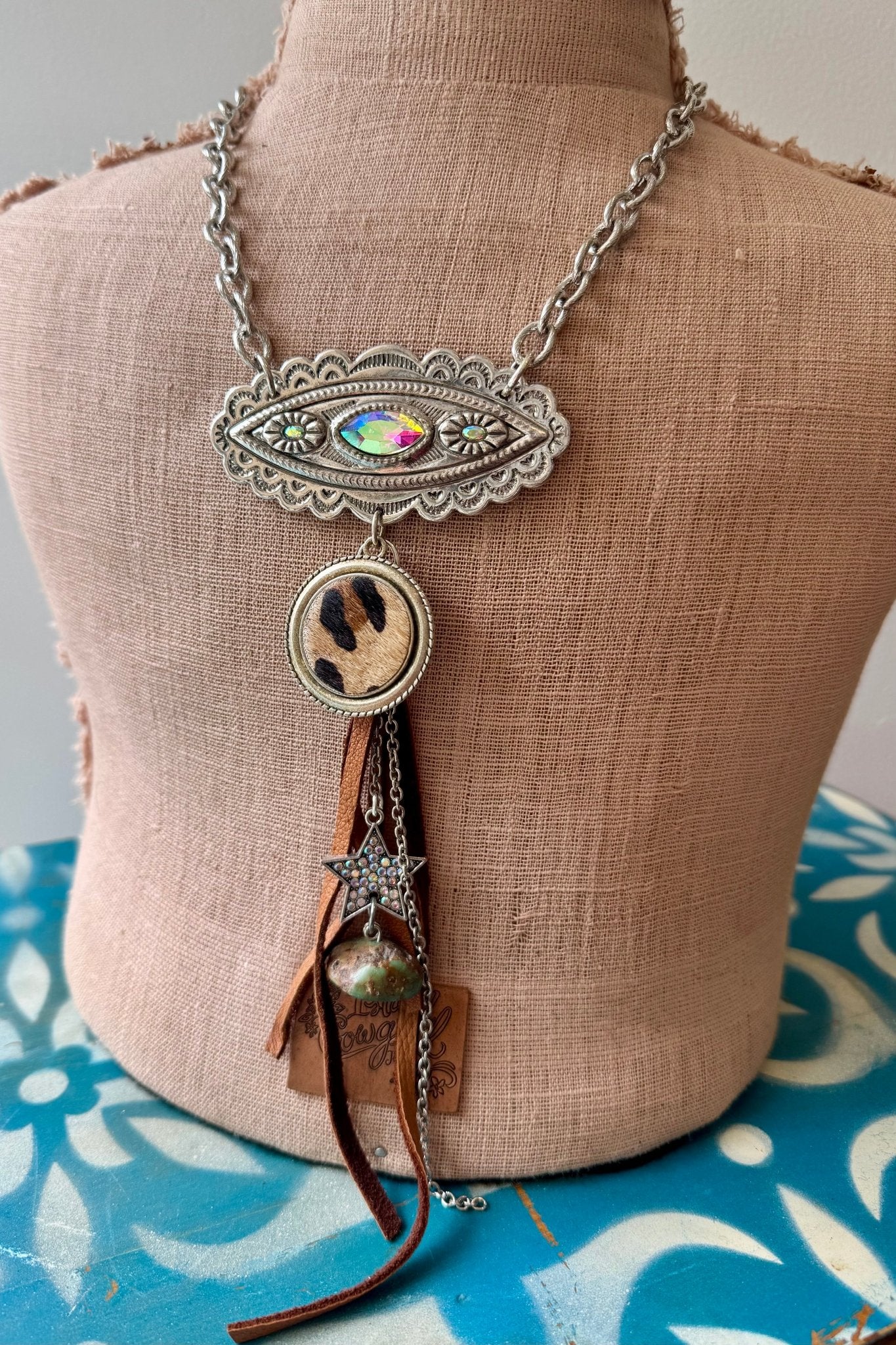 Genuine Turquoise Nugget and Concho Necklaces - ivyandlavyboutique Gypsy South