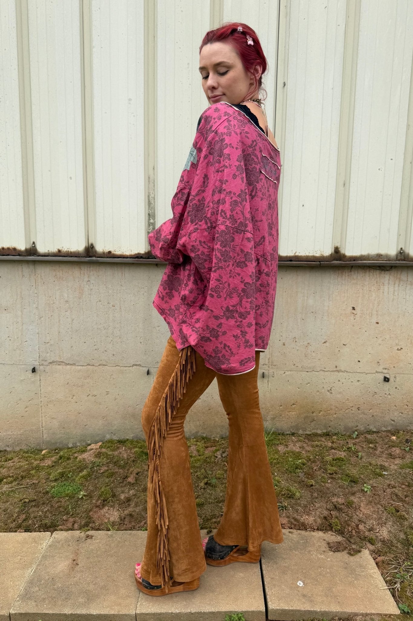 Giddy Up Suede Flares w/ Fringe - ivyandlavyboutique ivyandlavyboutique