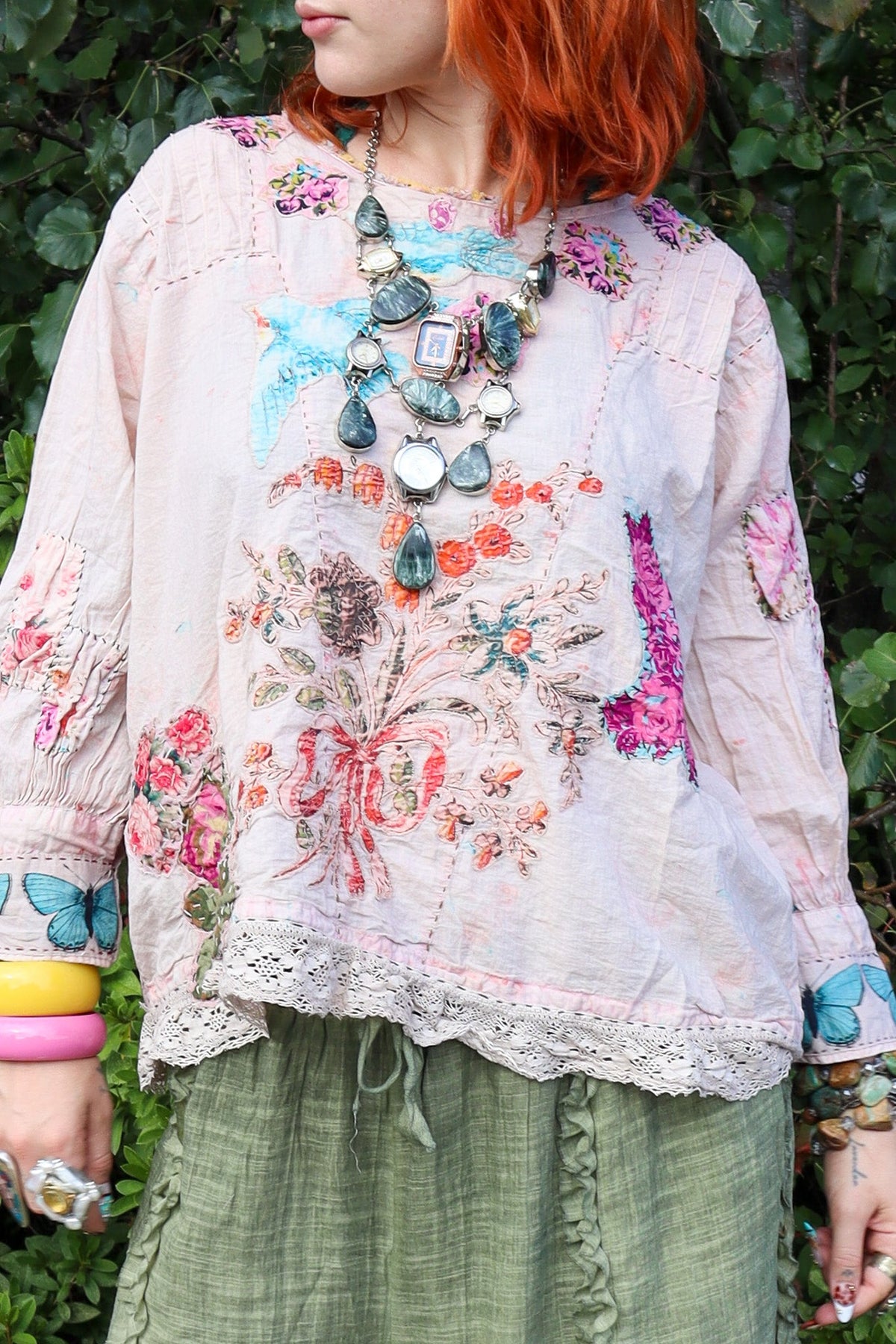 Gilded Bloom Top in Flutter - ivyandlavyboutique Jaded Gypsy