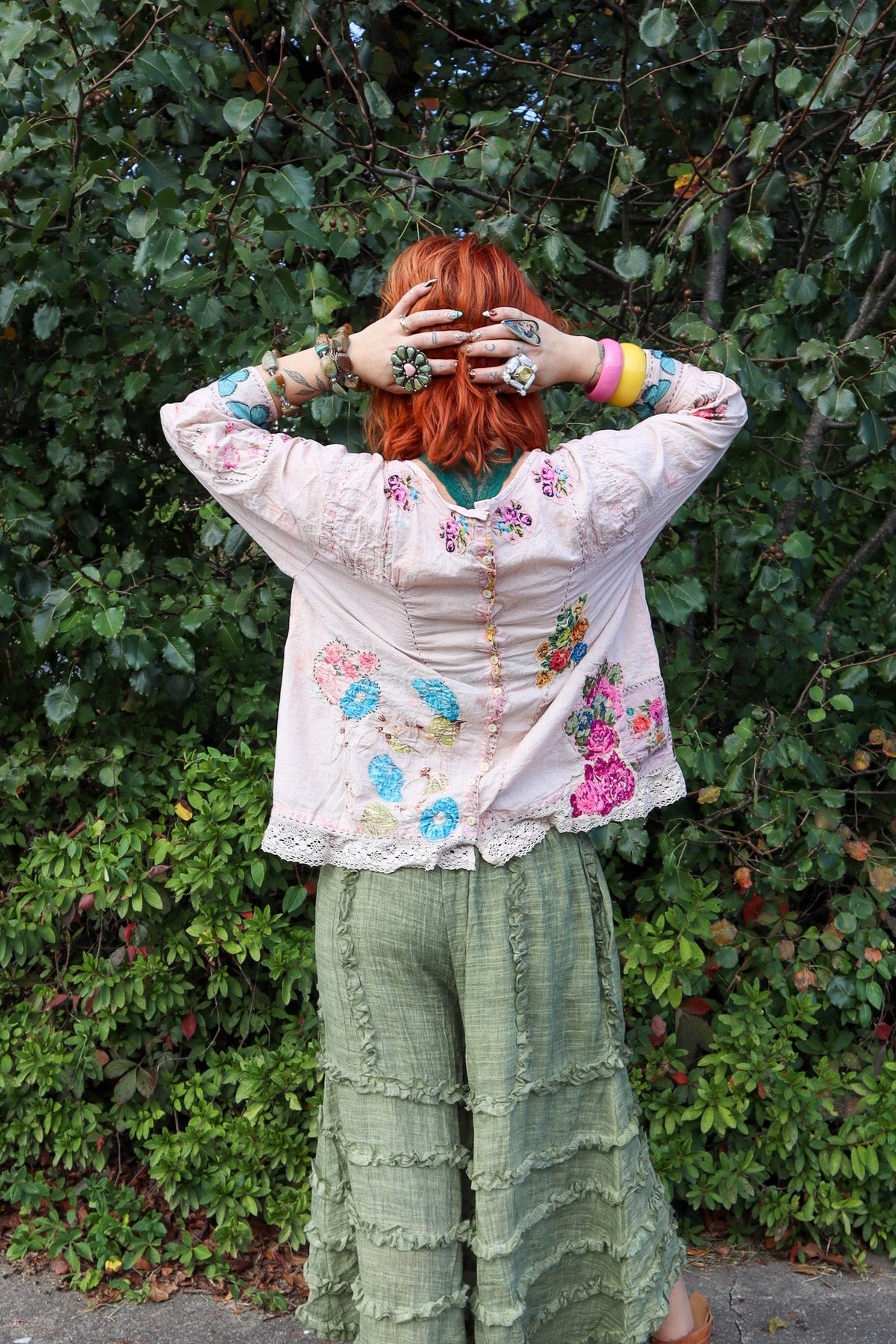 Gilded Bloom Top in Flutter - ivyandlavyboutique Jaded Gypsy