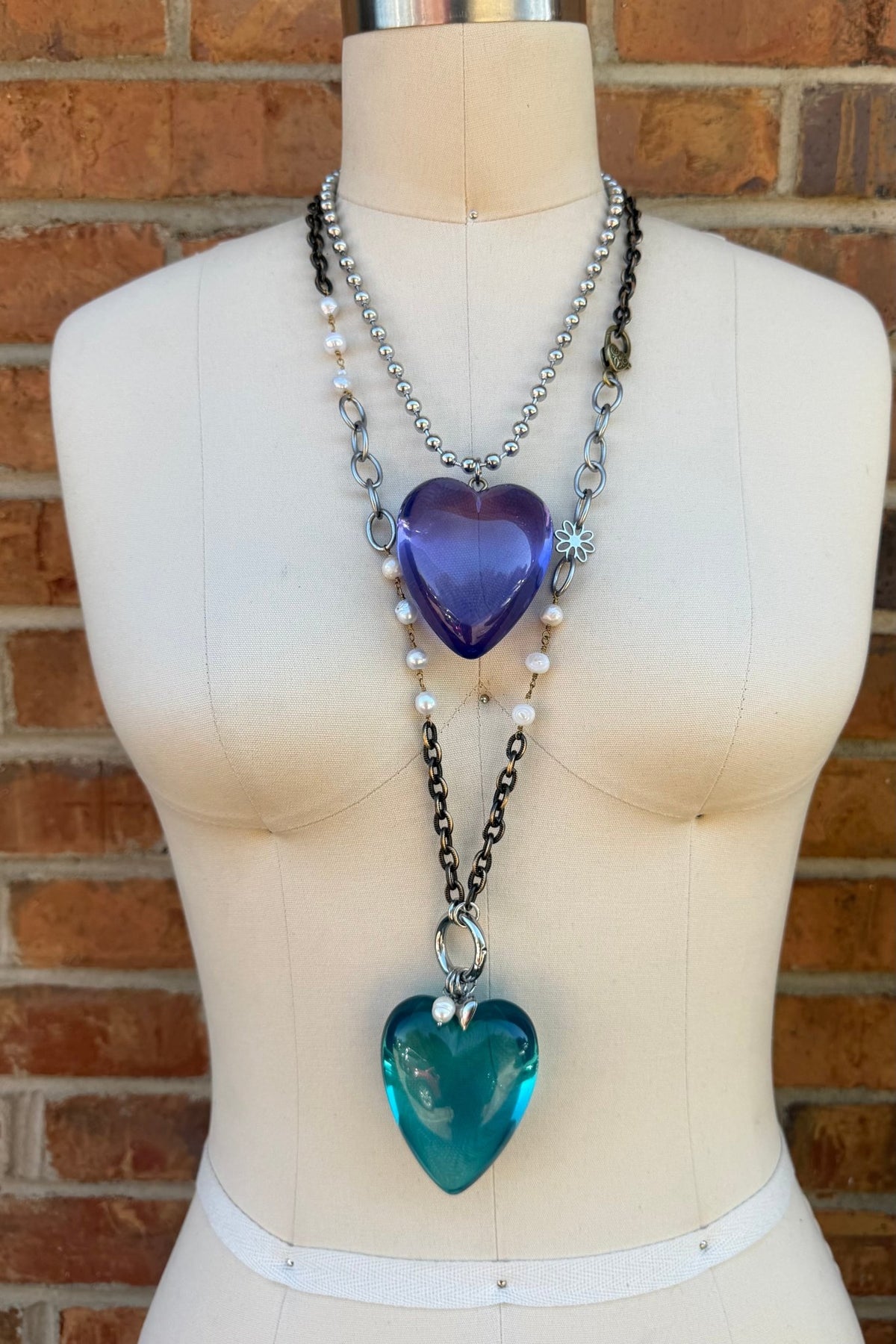 Glass Heart Goner Necklace - Boho Wanderlust Boutique Boho Wanderlust Boutique