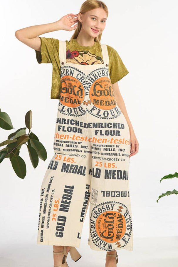 Gold Medal Cotton Wide Leg Summer Jumpsuit Overall - ivyandlavyboutique Kathmandu Imports