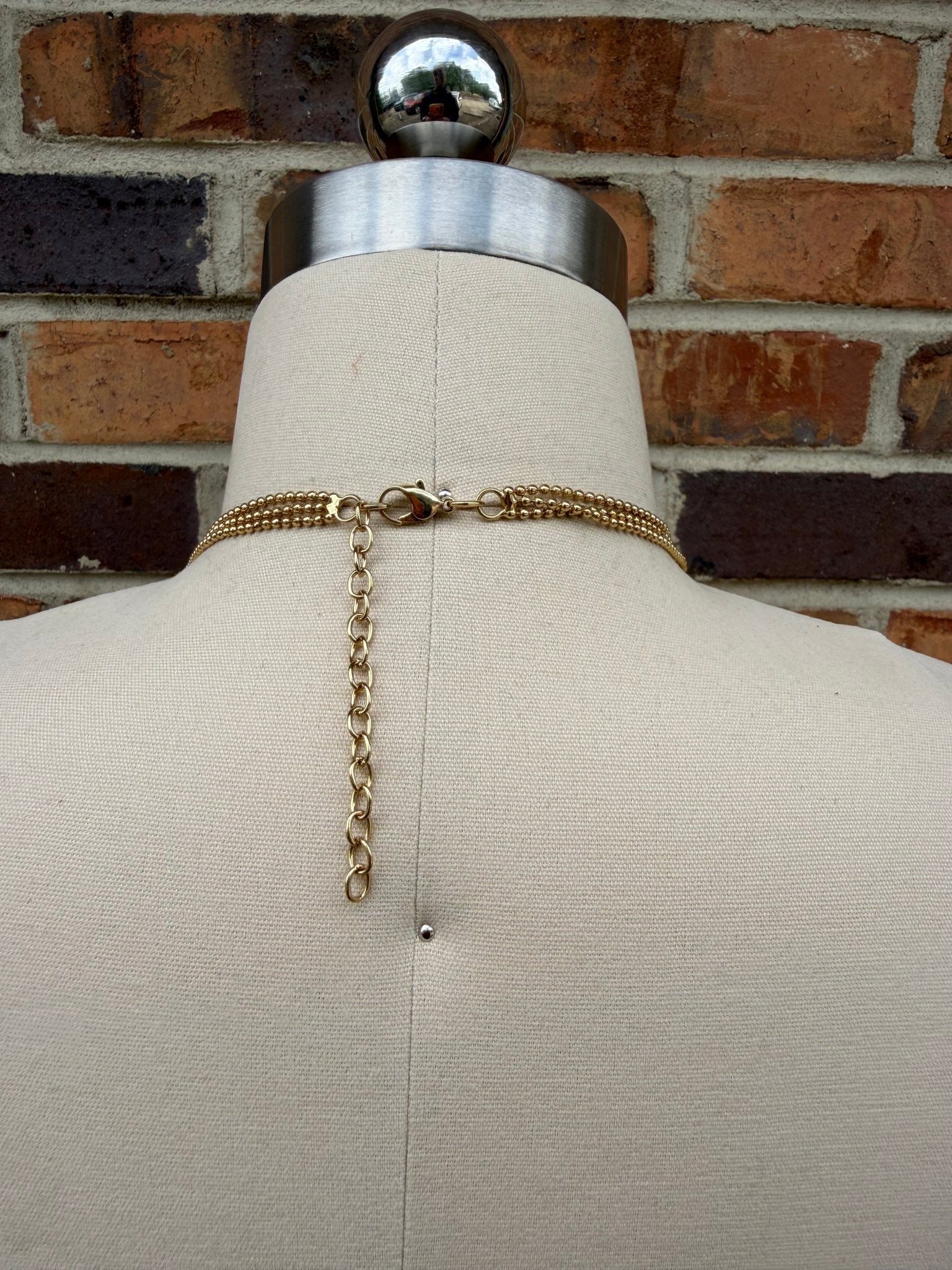Golden Dots Layered Necklace - ivyandlavyboutique ivyandlavyboutique