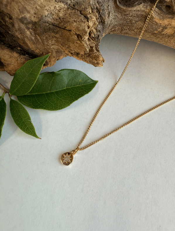 Golden North Star Pendant Necklace - ivyandlavyboutique Spirit Lala