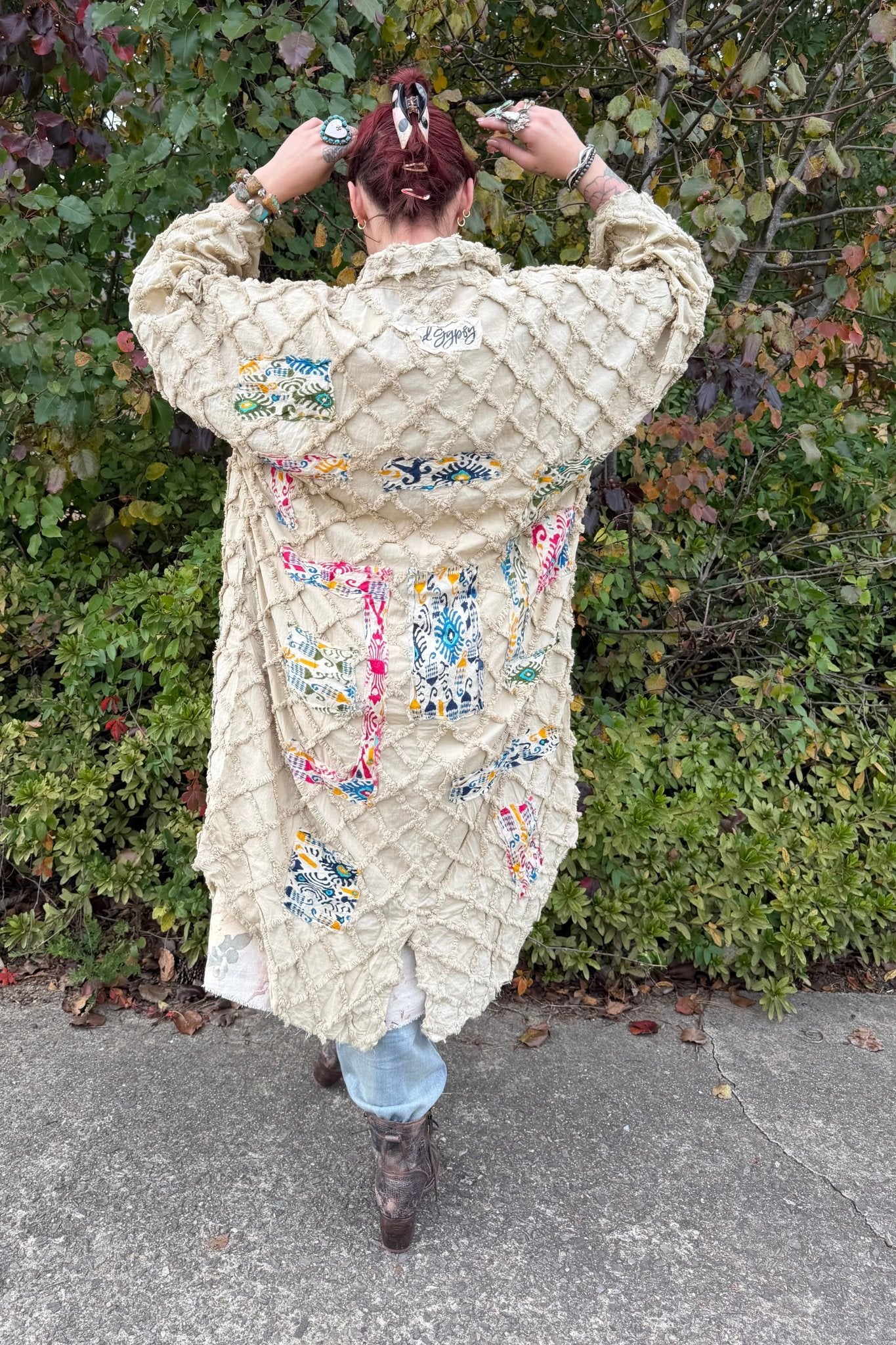 Golden Thistle Duster - ivyandlavyboutique Jaded Gypsy