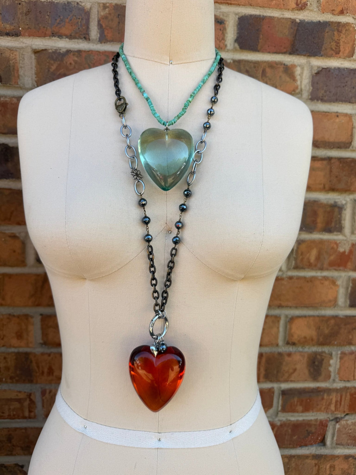 Greenish Heart Necklace - Boho Wanderlust Boutique Boho Wanderlust Boutique