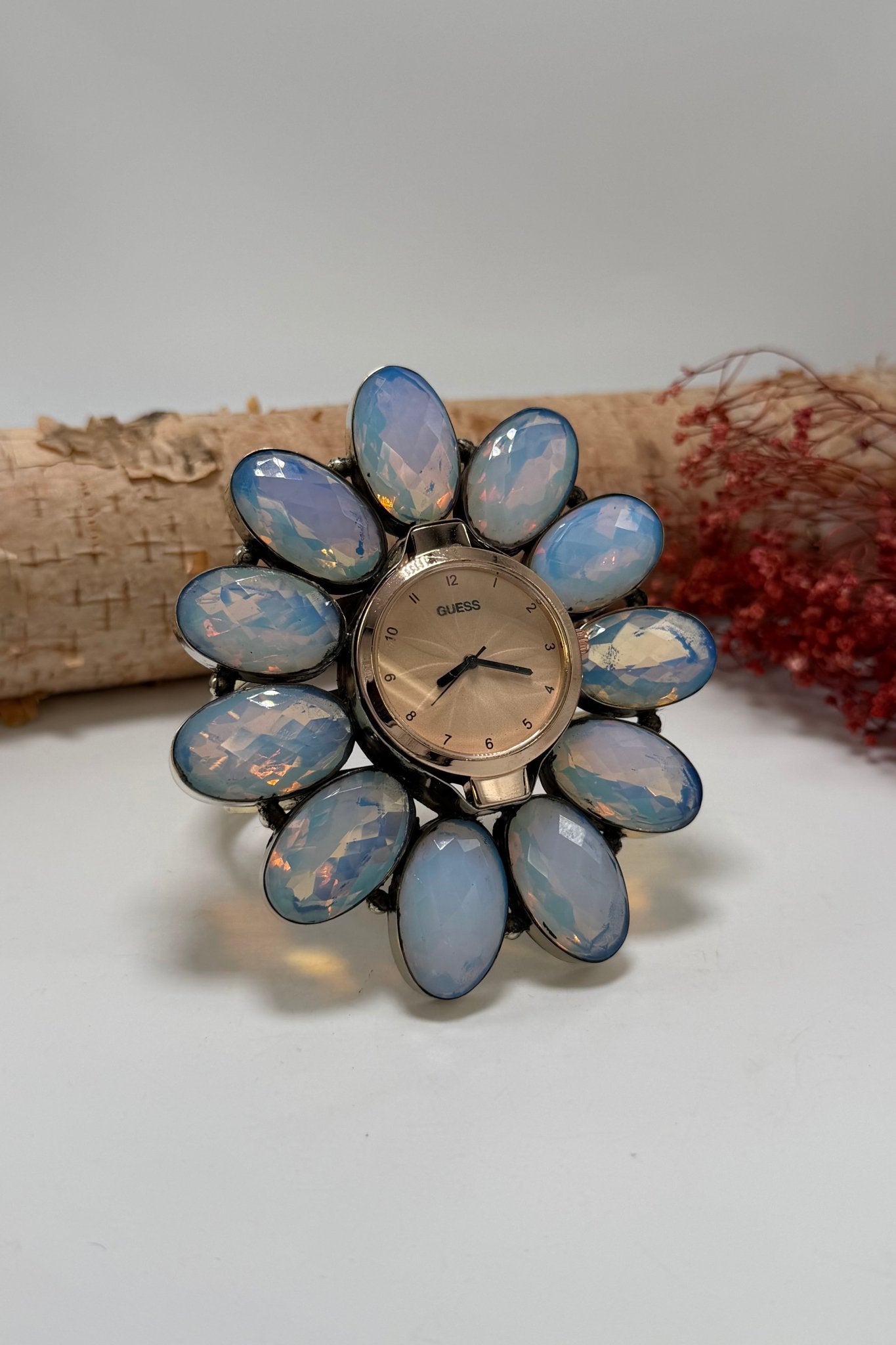 GUESS Watch Cuff/Crystal Opal - ivyandlavyboutique ivyandlavyboutique