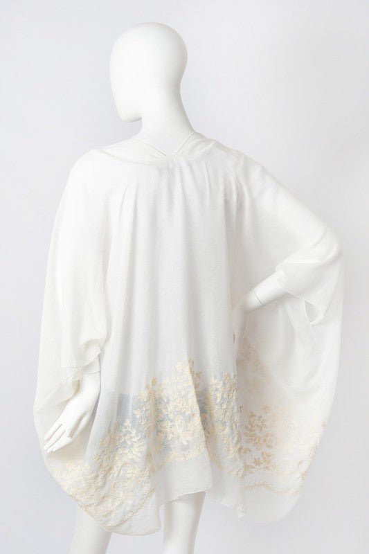 Gwens Embroidered Stitch Kimono - ivyandlavyboutique Leto Accessories