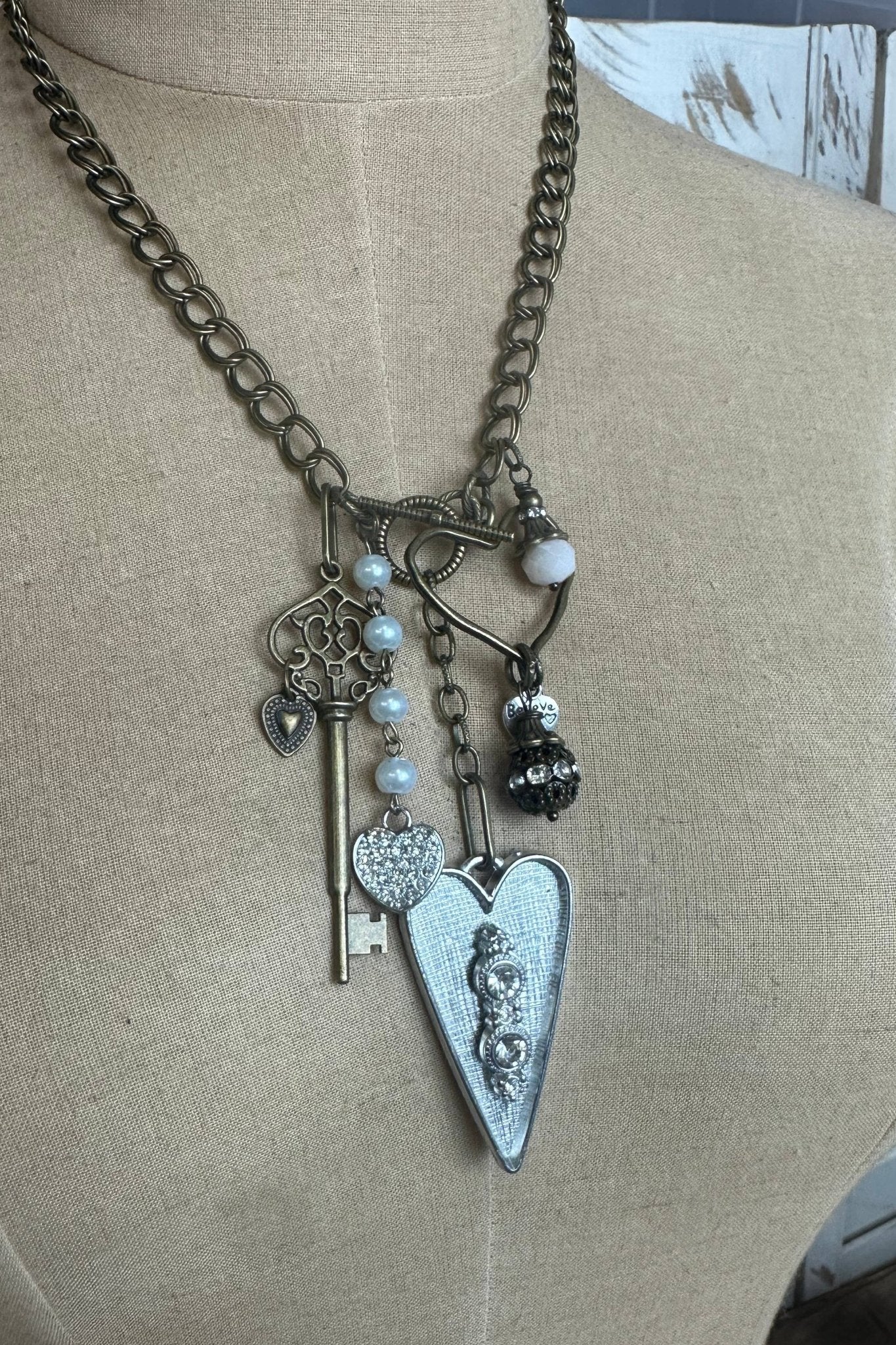 Gypsy Heart Necklace  - ivyandlavyboutique Scooples Jewelry