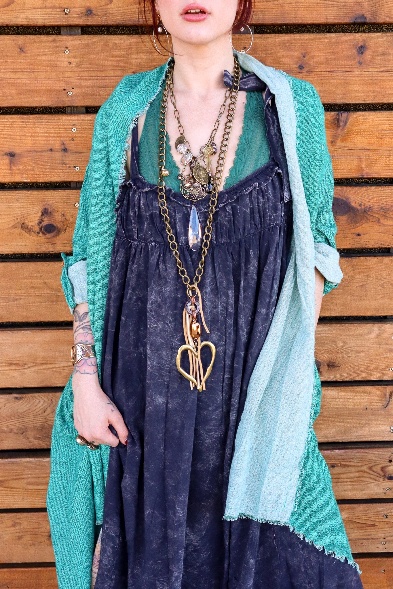 Gypsy Junk Chunky Boho Hippie Necklace - ivyandlavyboutique Scooples Jewelry