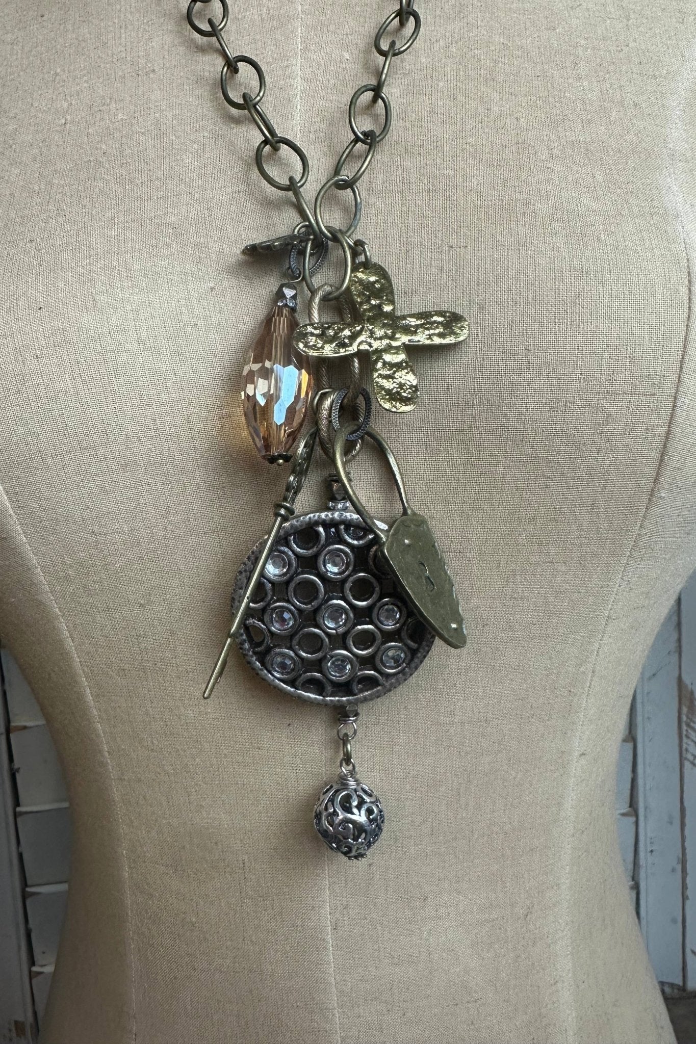 Gypsy Junk Chunky Necklace in Luxe - G - ivyandlavyboutique Scooples Jewelry