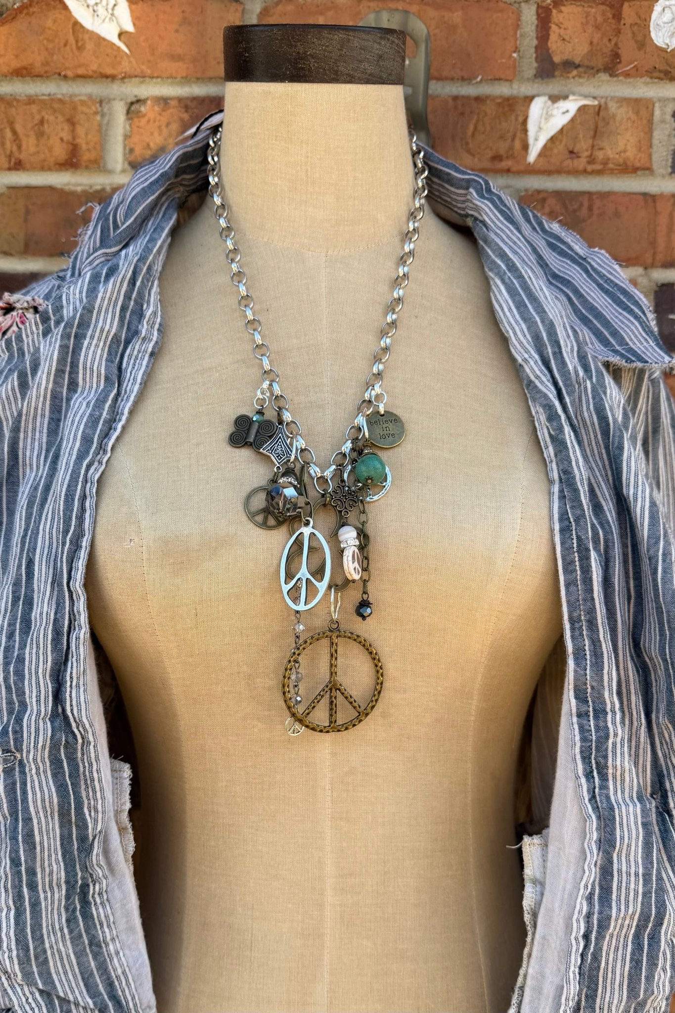 Gypsy Junk in Peace Necklace - ivyandlavyboutique Scooples Jewelry