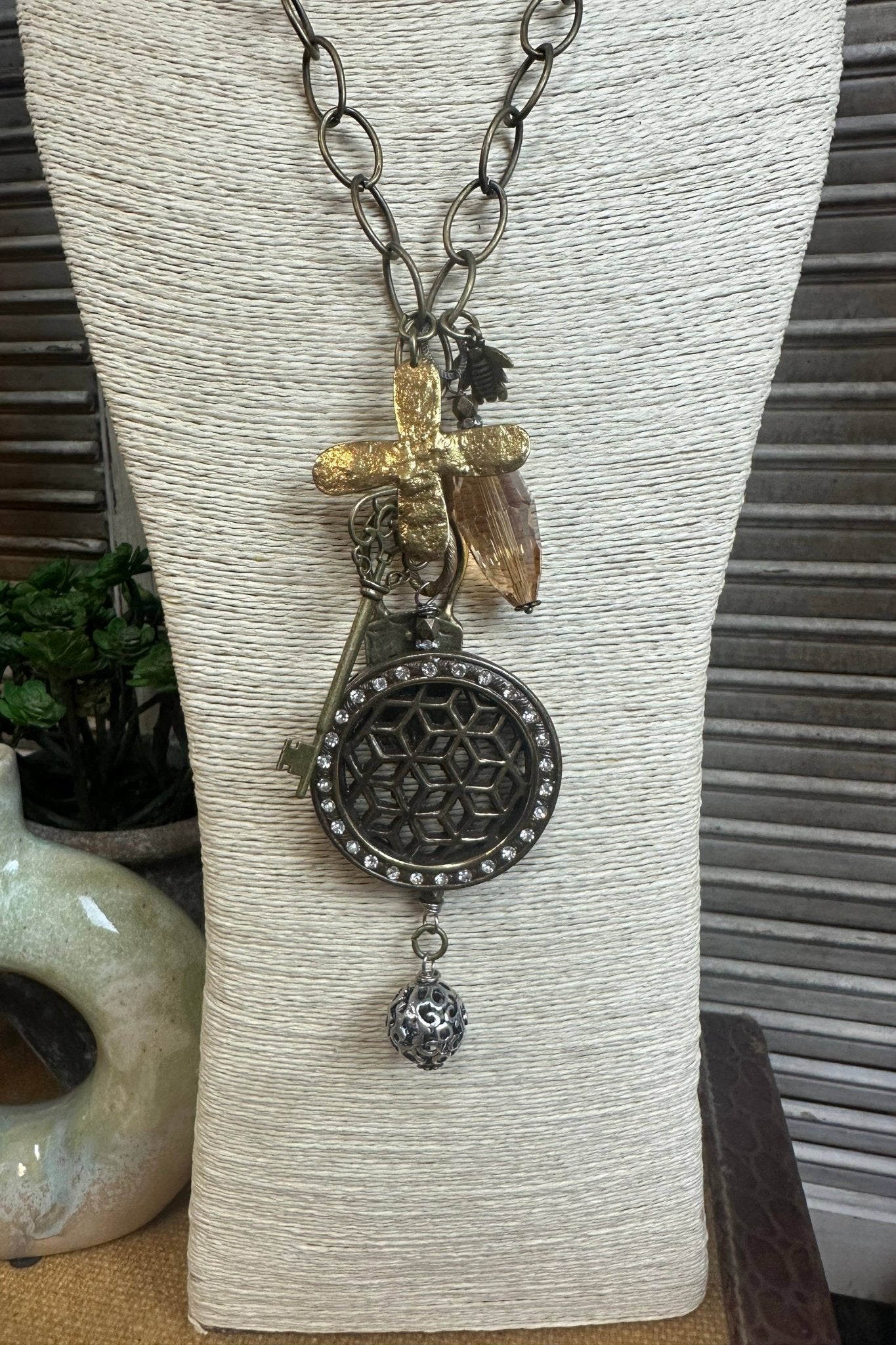 Gypsy Junk Necklace in Luxe Chunky Layer - ivyandlavyboutique Scooples Jewelry