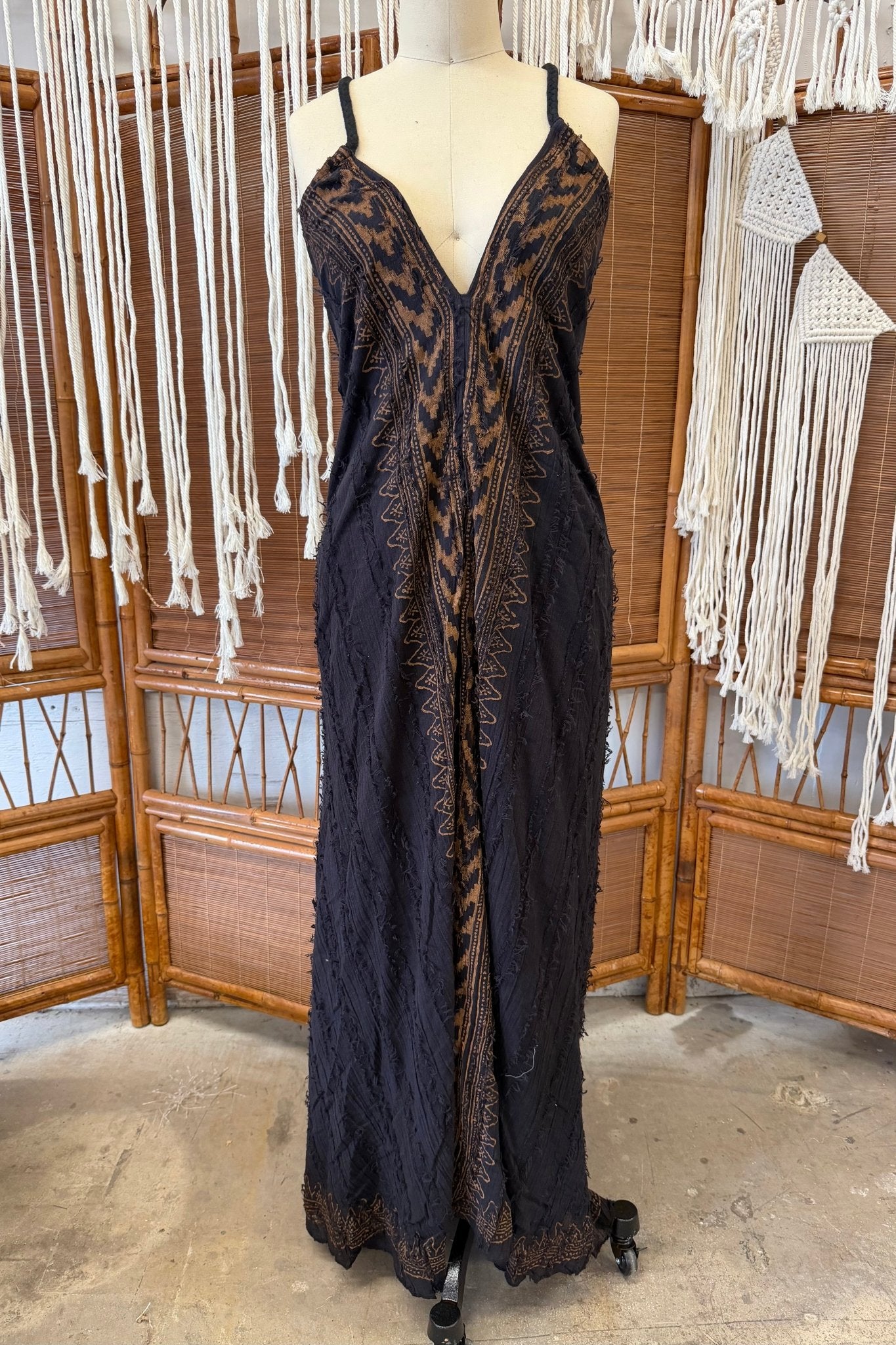 Halter Dress W/ Braided Straps - ivyandlavyboutique Karma Highway