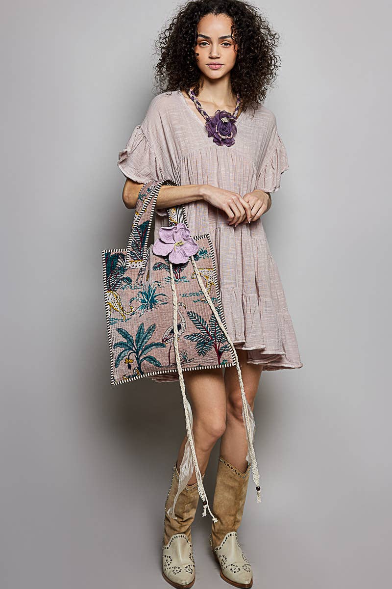 Handmade Trim Detail Crochet Flower Belt - ivyandlavyboutique Pol Clothing