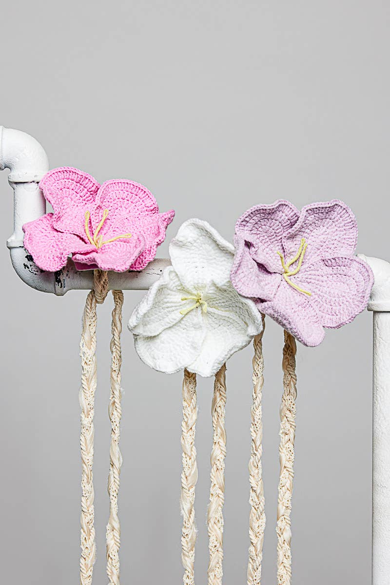 Handmade Trim Detail Crochet Flower Belt - ivyandlavyboutique Pol Clothing