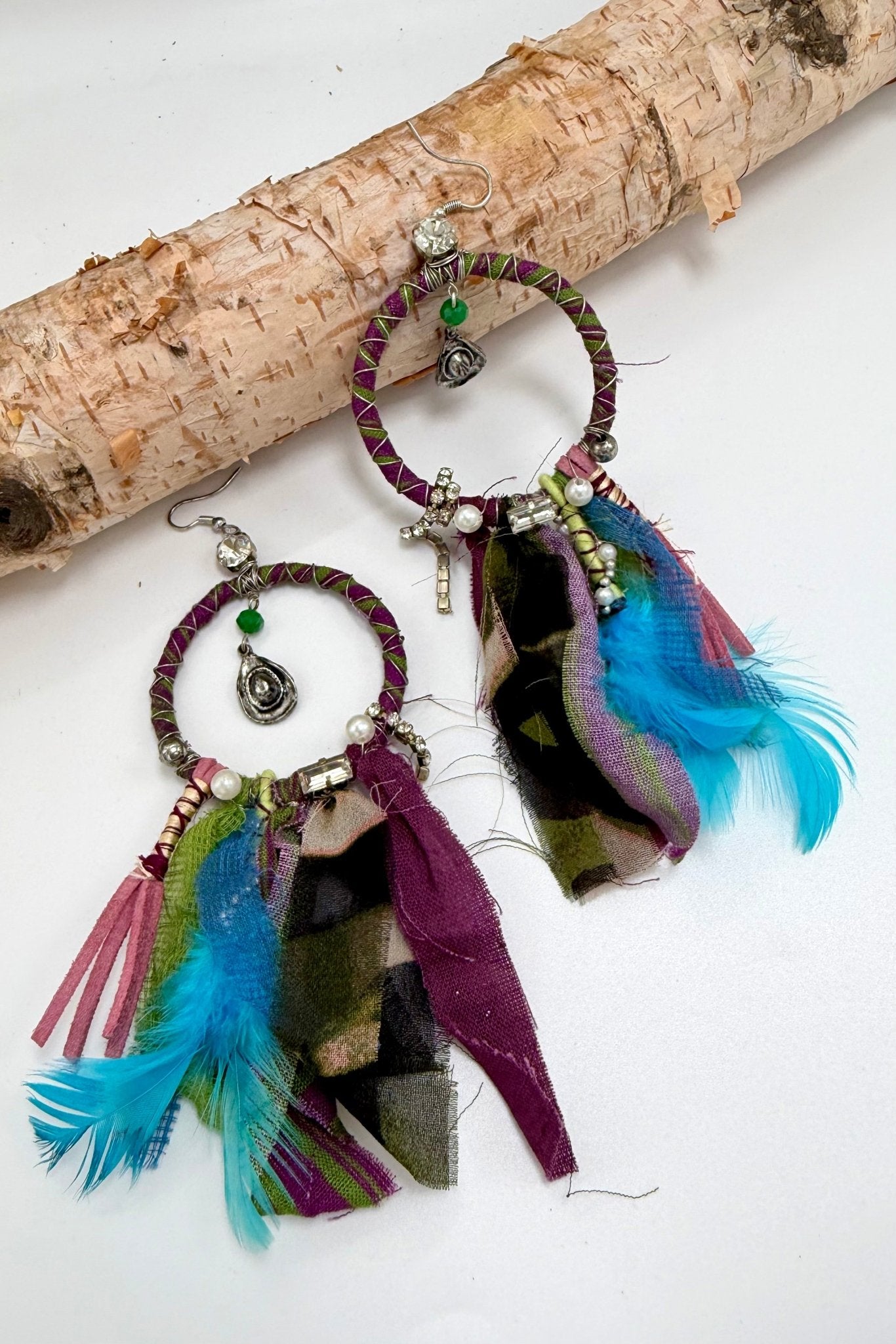 Hats Off Purple Fringe Earring - ivyandlavyboutique A Rare Bird Shop