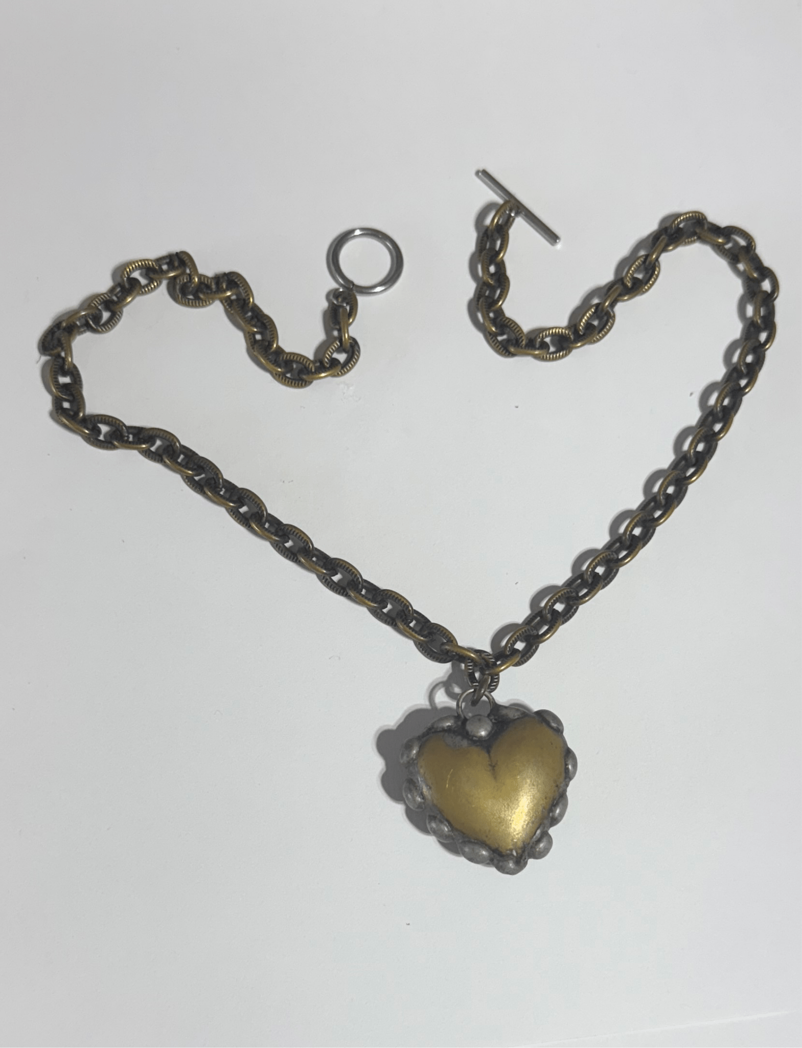 Heart of Brass Necklace - ivyandlavyboutique Spirit Lala