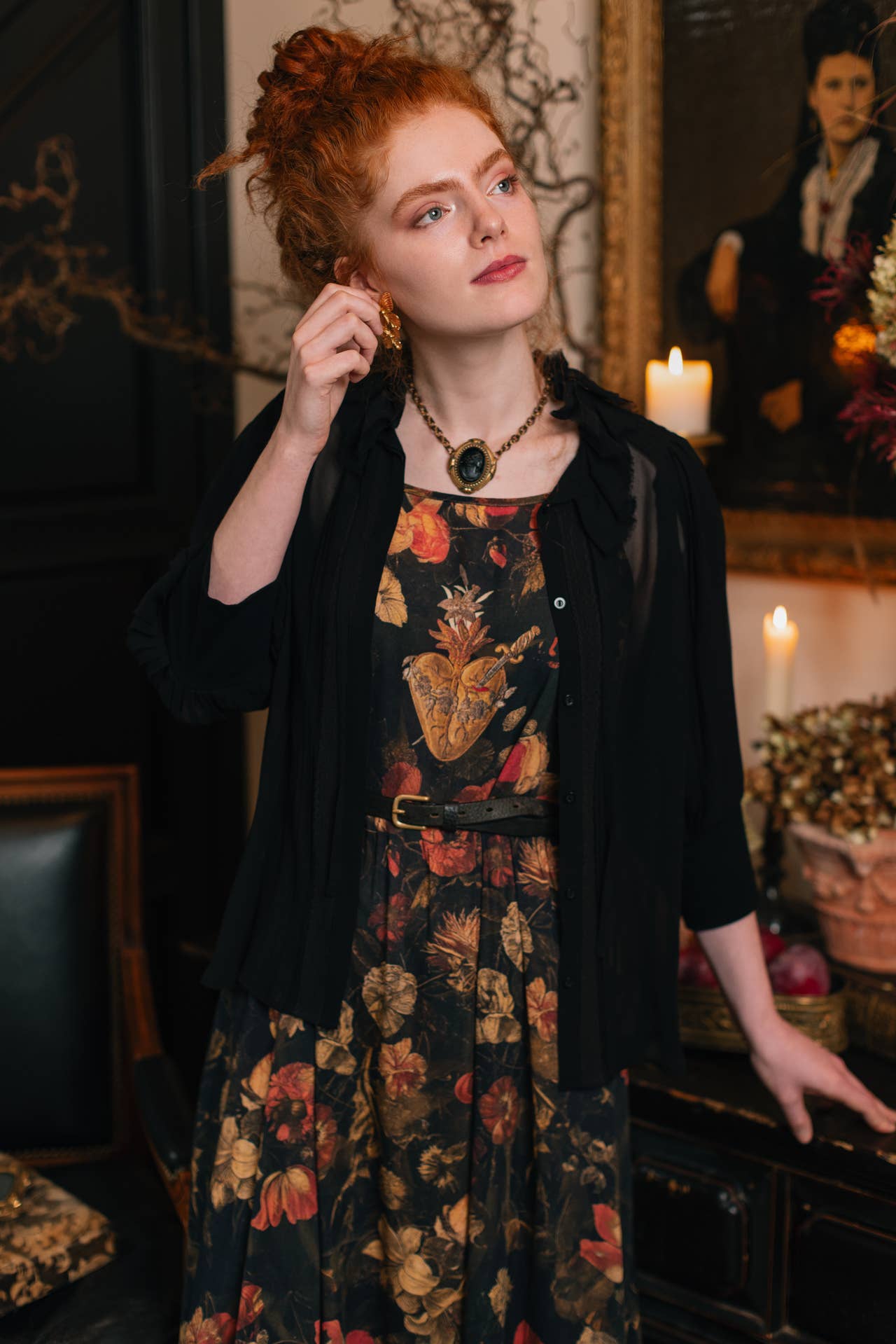 Heart of Gold Bohéme Long Maxi Slip Dress w/ Sacred Heart - ivyandlavyboutique Market of Stars (USA)