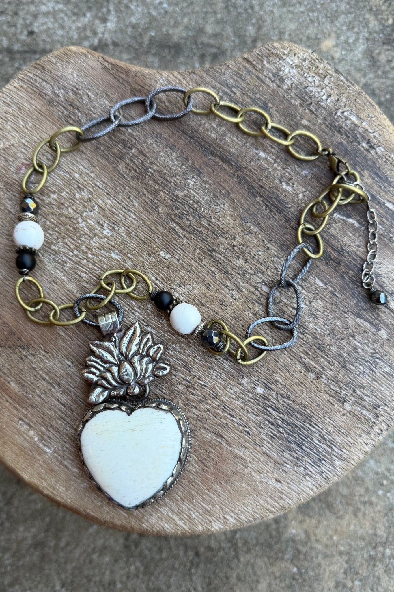 Heart on Fire Statement Necklace - ivyandlavyboutique Spirit Lala