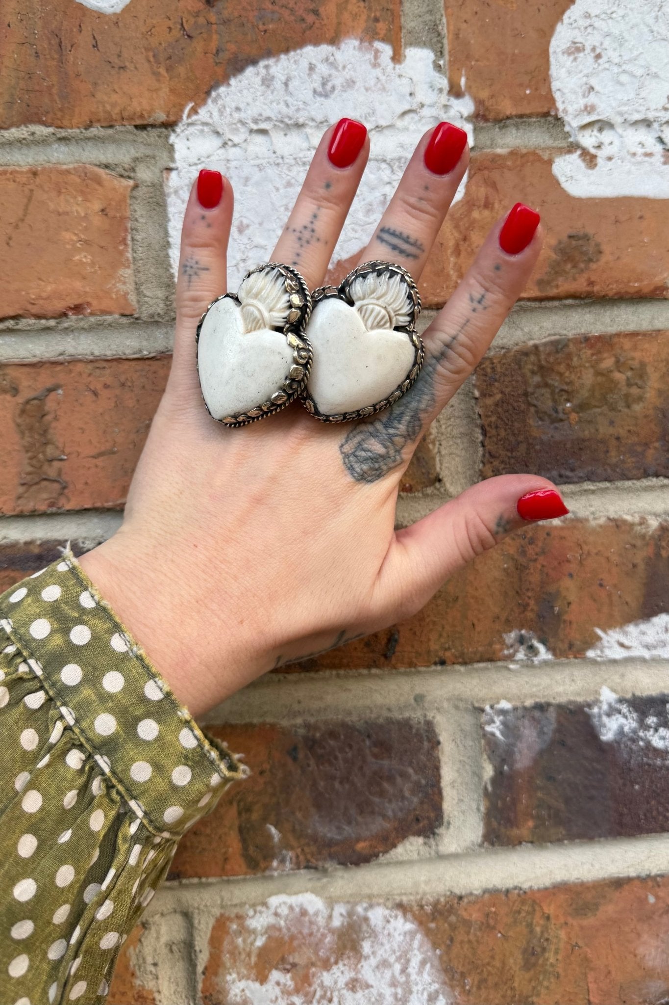 Heart on Fire Statement Ring - ivyandlavyboutique ivyandlavyboutique