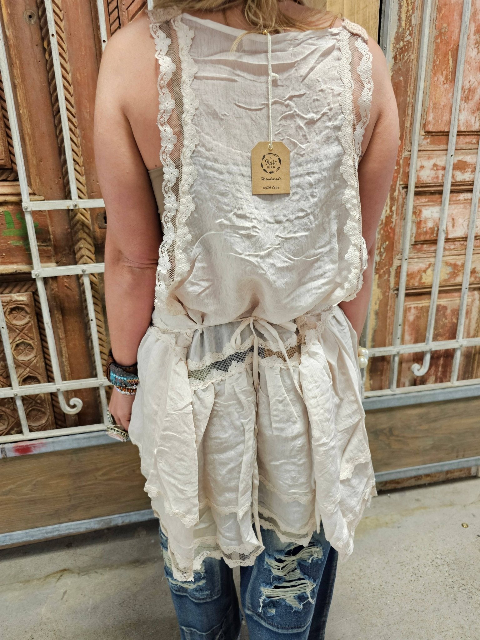 Heart Pinafore Tank Top Tunic - ivyandlavyboutique A Rare Bird Shop