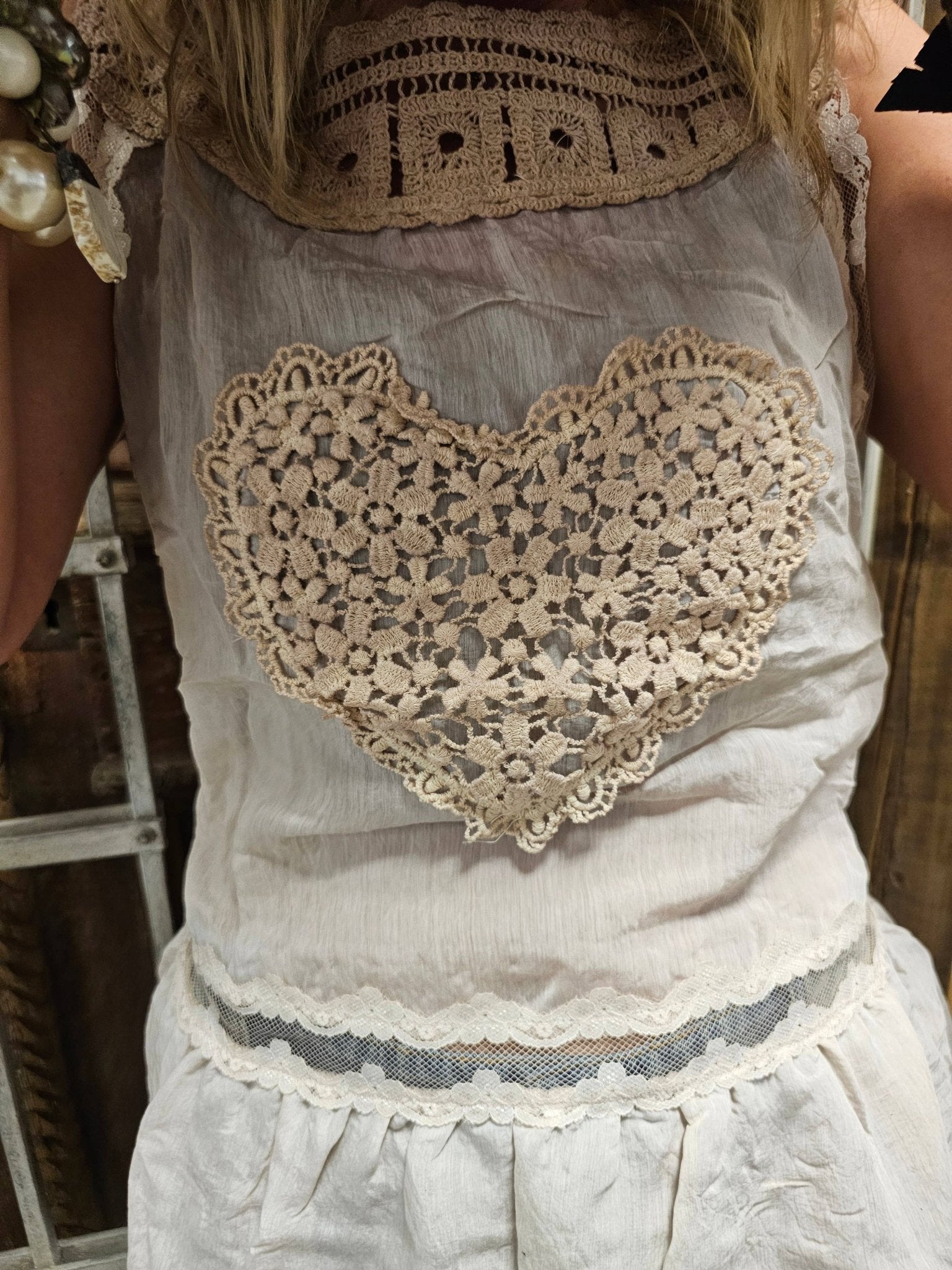 Heart Pinafore Tank Top Tunic - ivyandlavyboutique A Rare Bird Shop