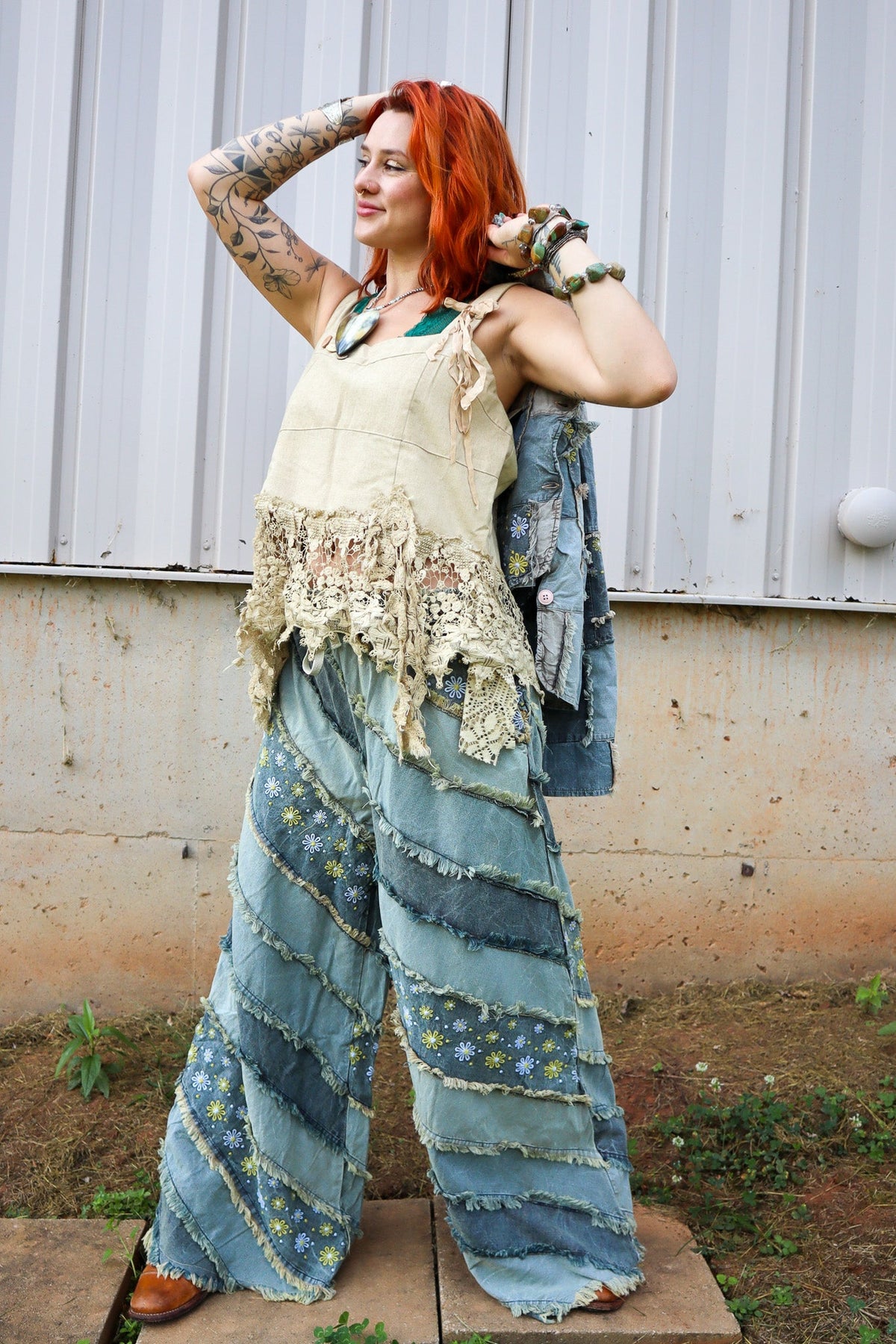 Heirloom Heart Tank - Tea Stain - ivyandlavyboutique Jaded Gypsy