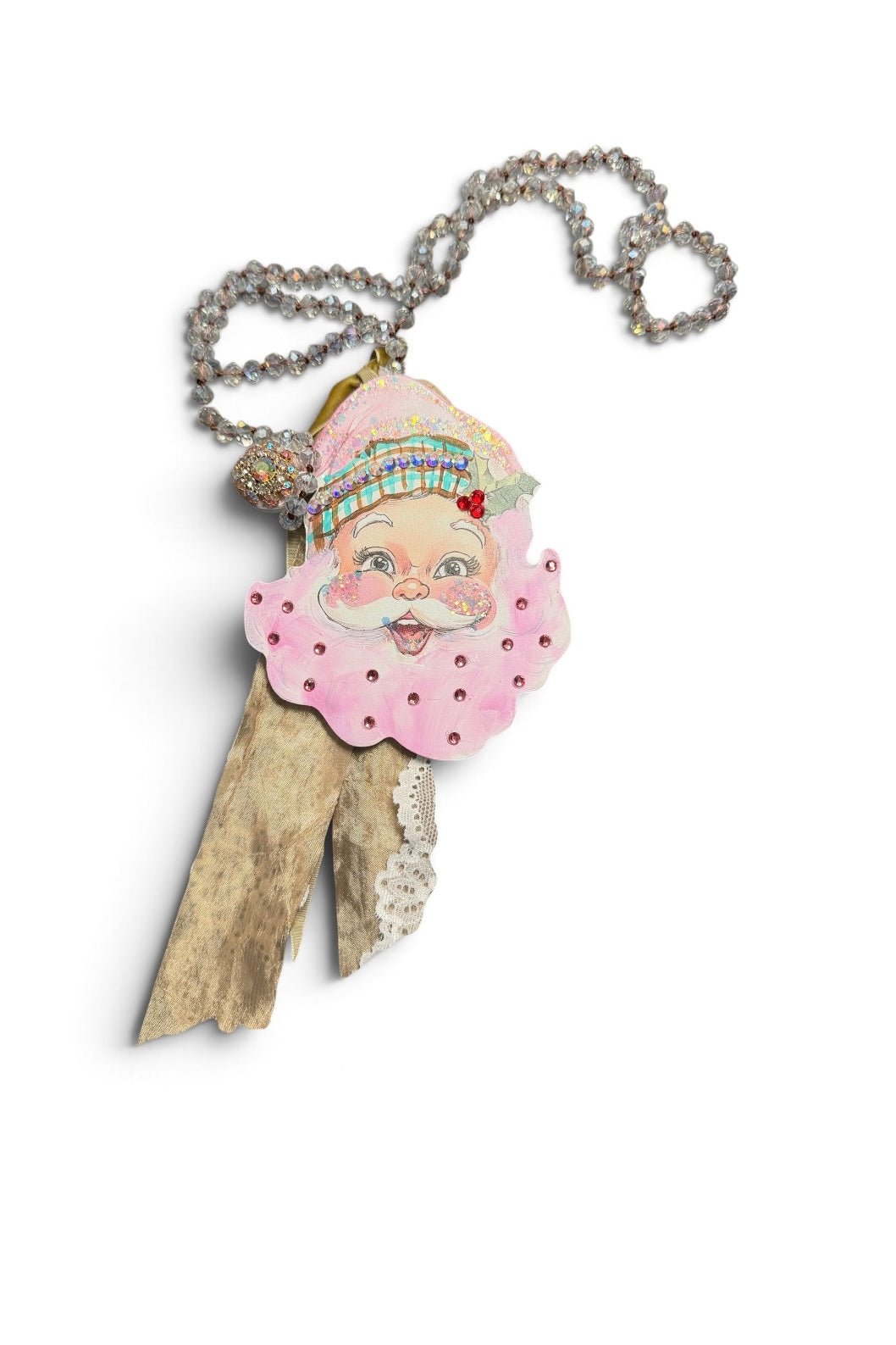Here Comes Santa Necklace - Boho Wanderlust Boutique A Rare Bird Shop
