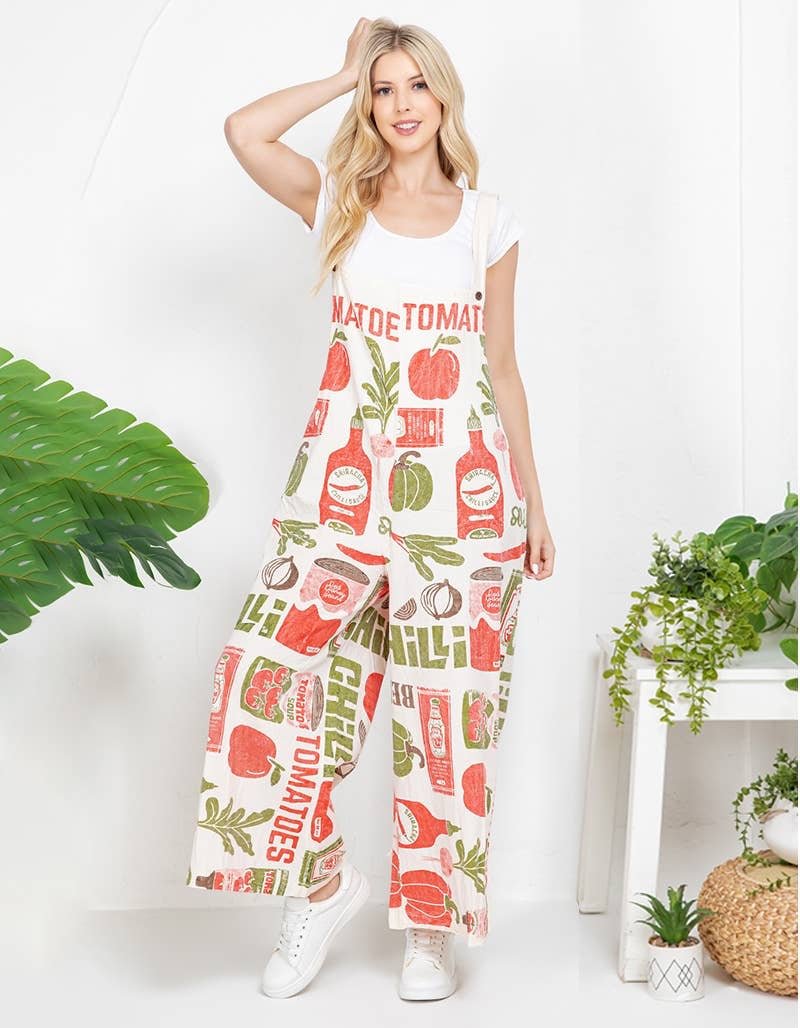 Hippie Flour Sack Wide Leg Overalls Onesie - ivyandlavyboutique Kathmandu Imports