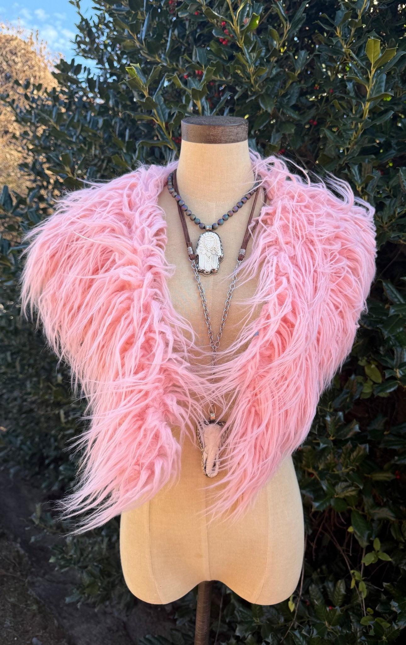Hippie Vibes Faux Fur Collar - ivyandlavyboutique Jennafer Grace