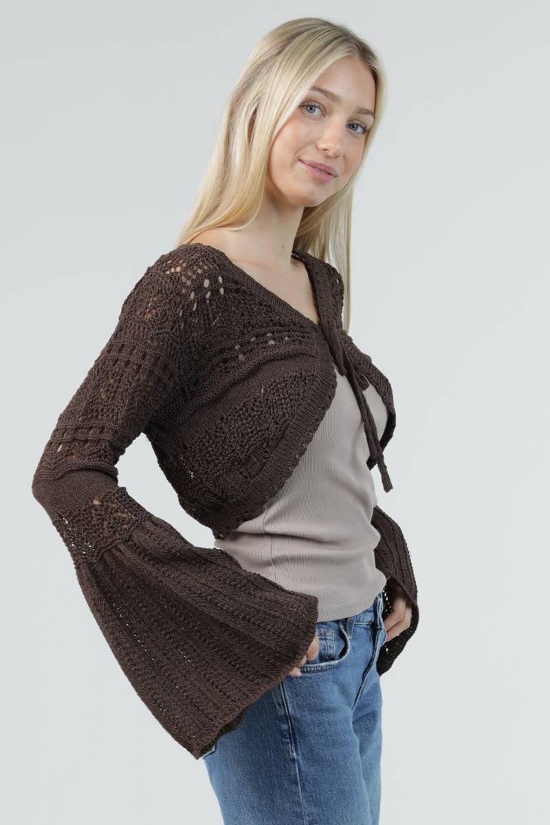 Holly Knit Bell Layering Sweater - ivyandlavyboutique ANGIE