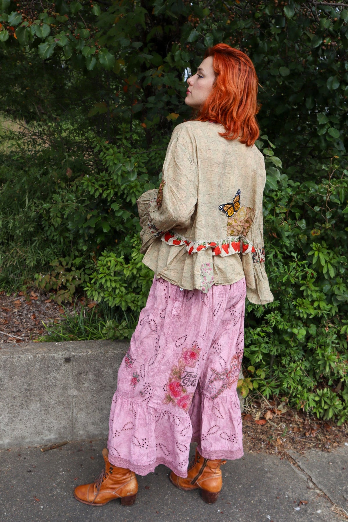 Honey Bloom Top in Moss - ivyandlavyboutique Jaded Gypsy