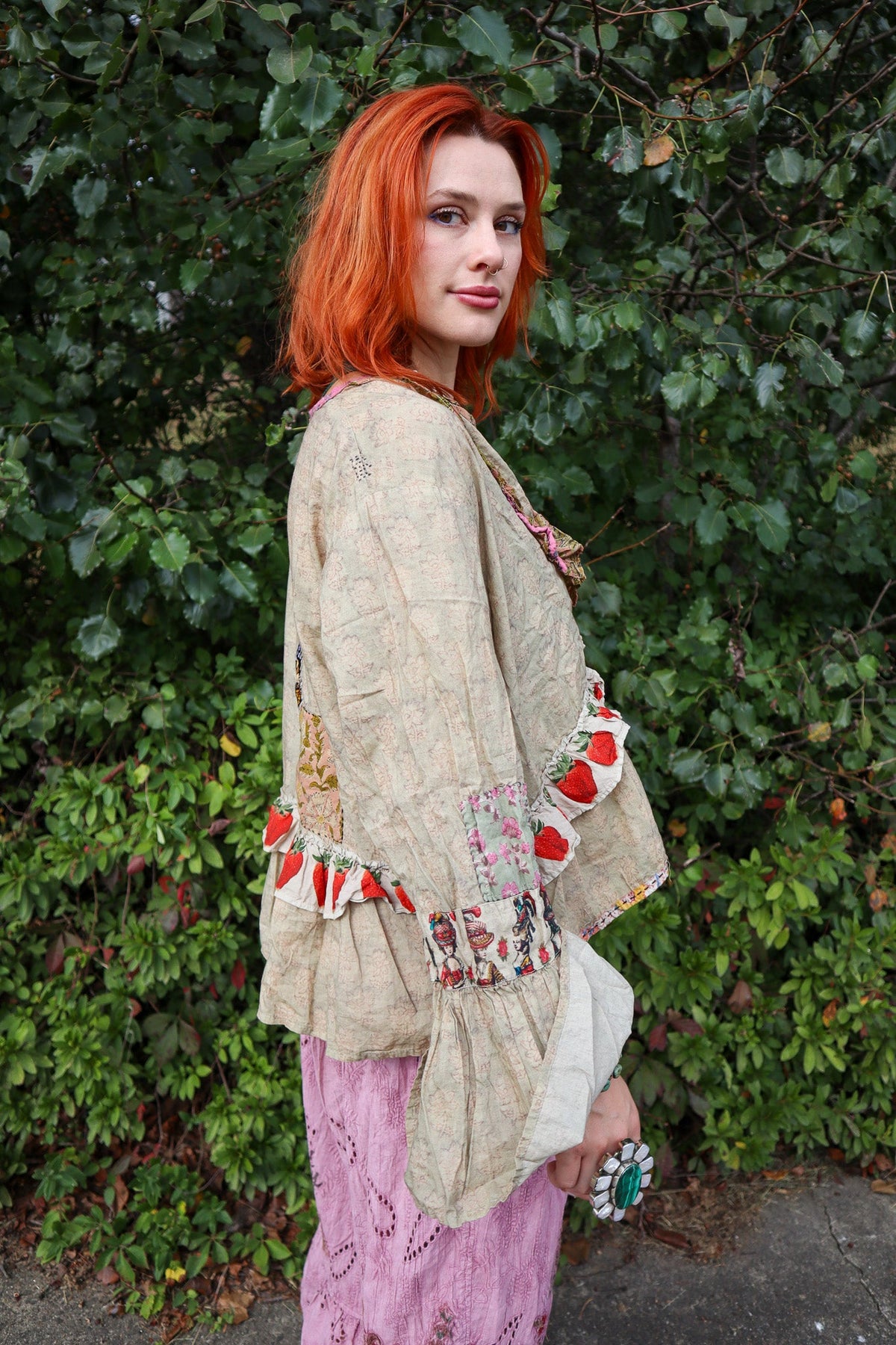 Honey Bloom Top in Moss - ivyandlavyboutique Jaded Gypsy
