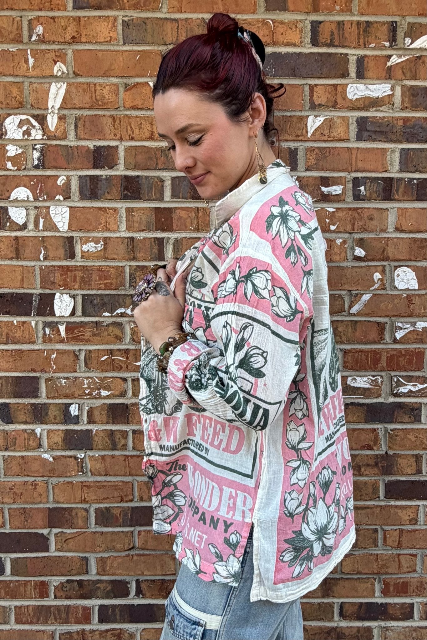 Horse Button Down Shirt - ivyandlavyboutique Evergreen imports