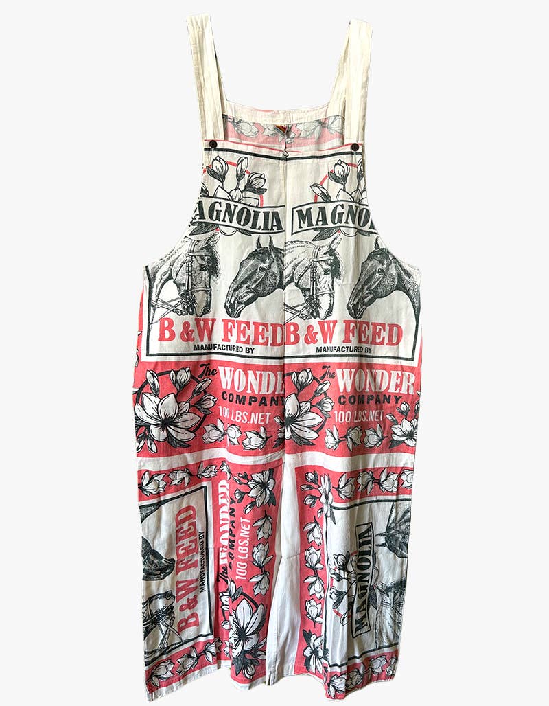 Horse Cotton Wide Leg Summer Jumpsuit Overall - ivyandlavyboutique Kathmandu Imports