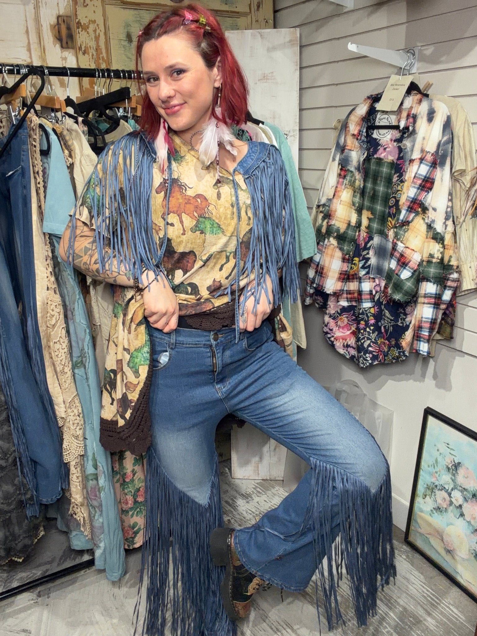 Horse Tee Shirt - ivyandlavyboutique A Rare Bird Shop