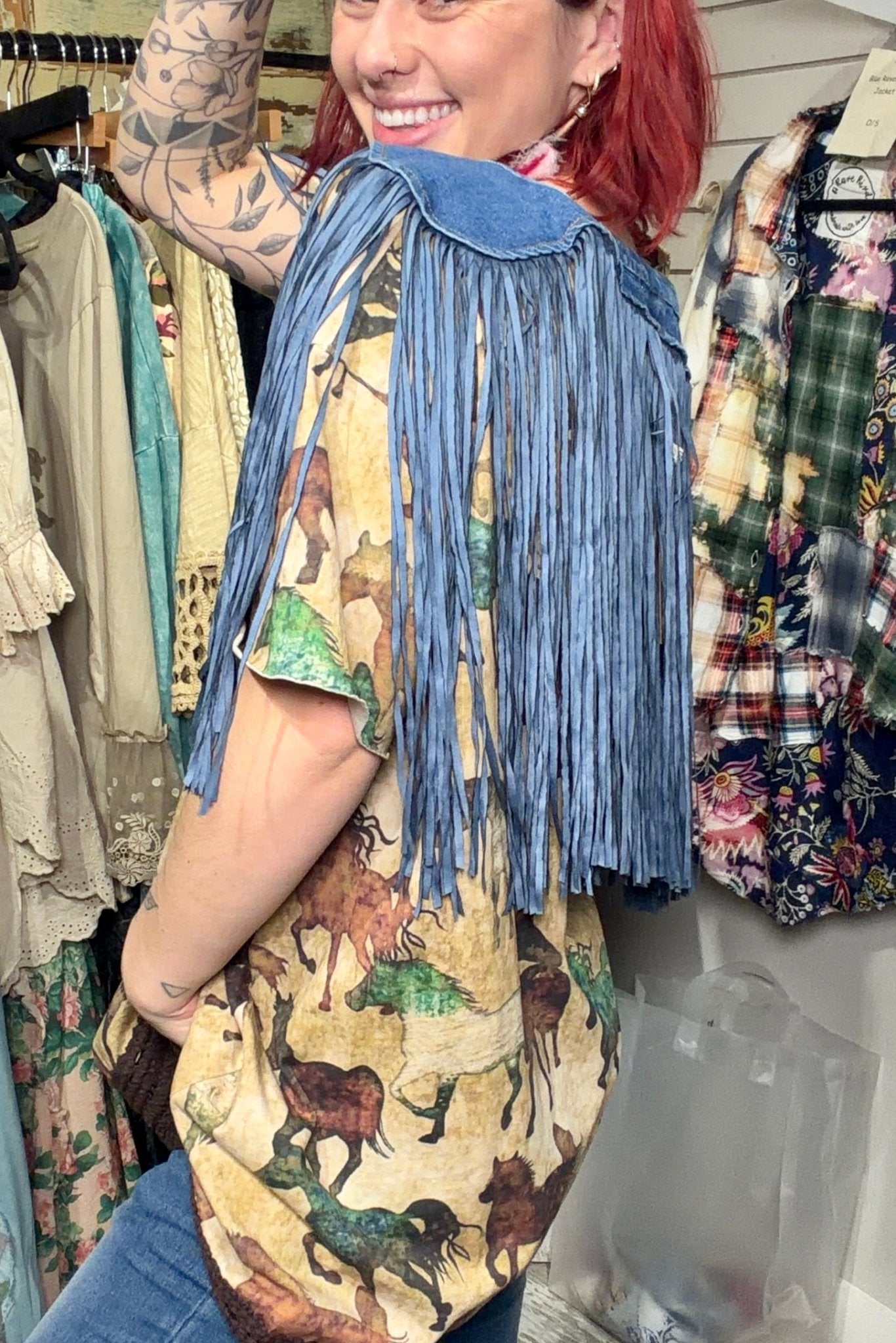 Horse Tee Shirt - ivyandlavyboutique A Rare Bird Shop