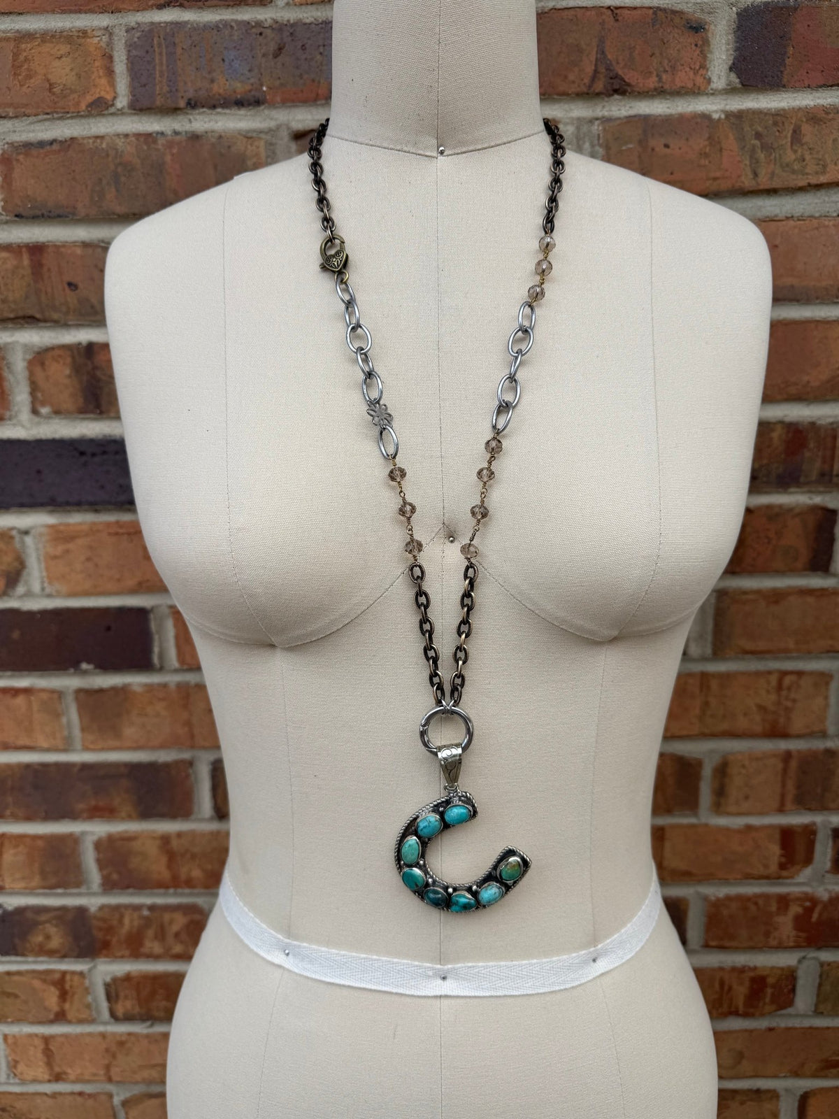 Horseshoe in Turquoise Necklace - Boho Wanderlust Boutique Boho Wanderlust Boutique