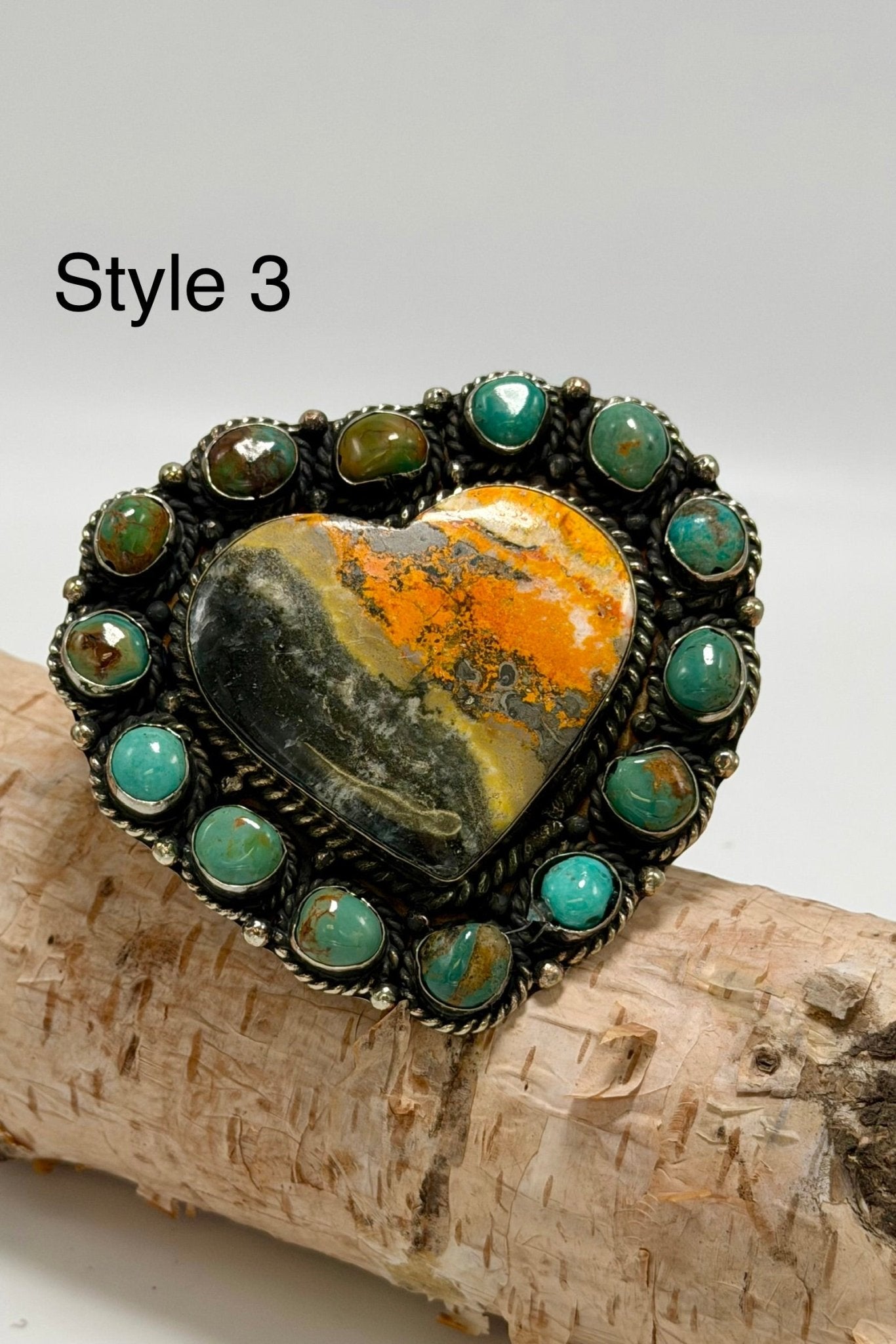 Huge Heart w/ Turquoise Ring - ivyandlavyboutique ivyandlavyboutique