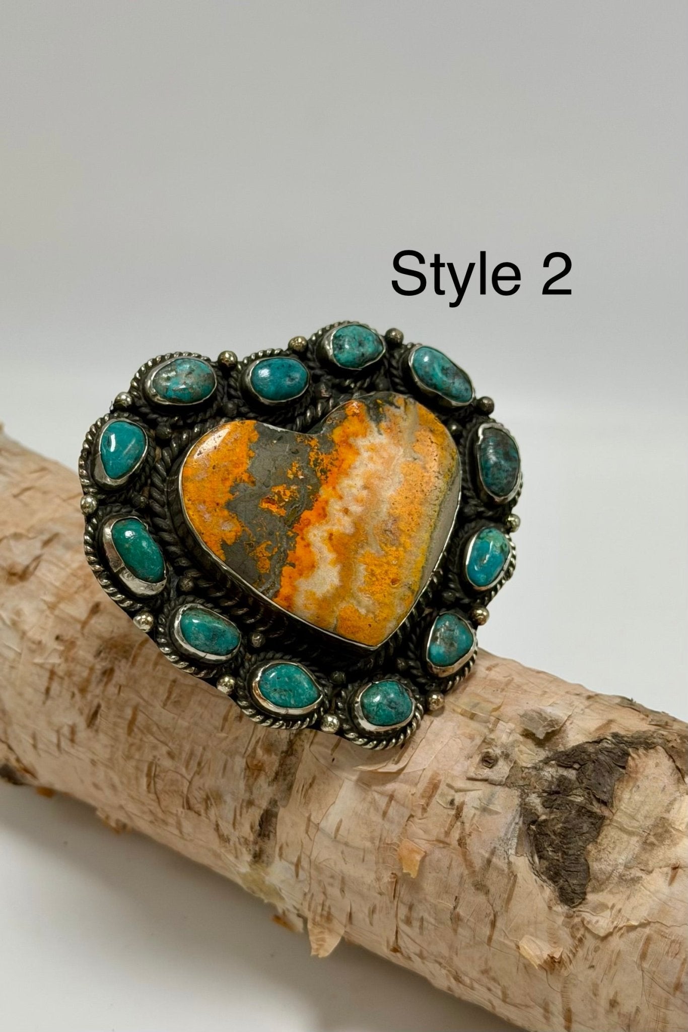 Huge Heart w/ Turquoise Ring - ivyandlavyboutique ivyandlavyboutique
