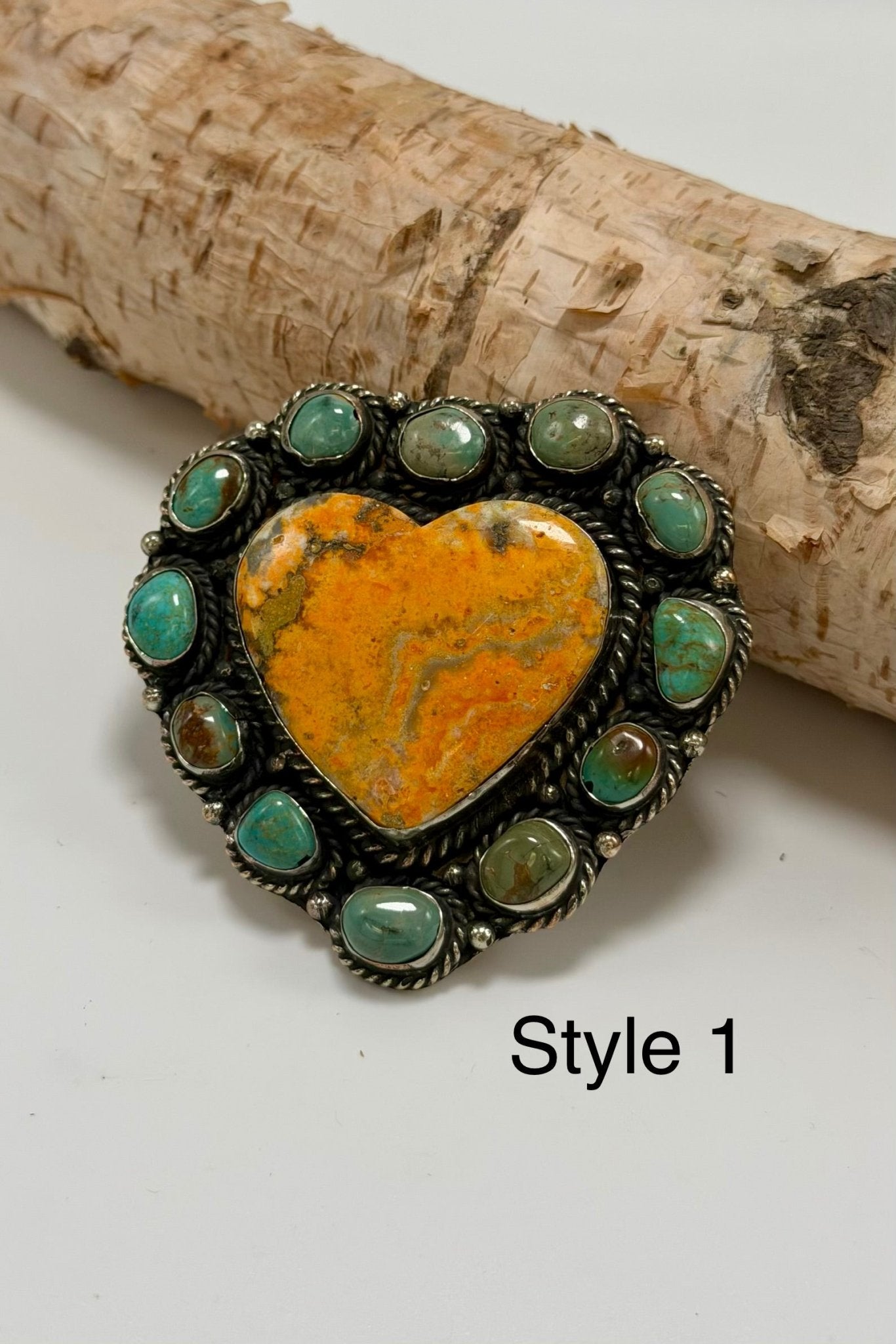 Huge Heart w/ Turquoise Ring - ivyandlavyboutique ivyandlavyboutique