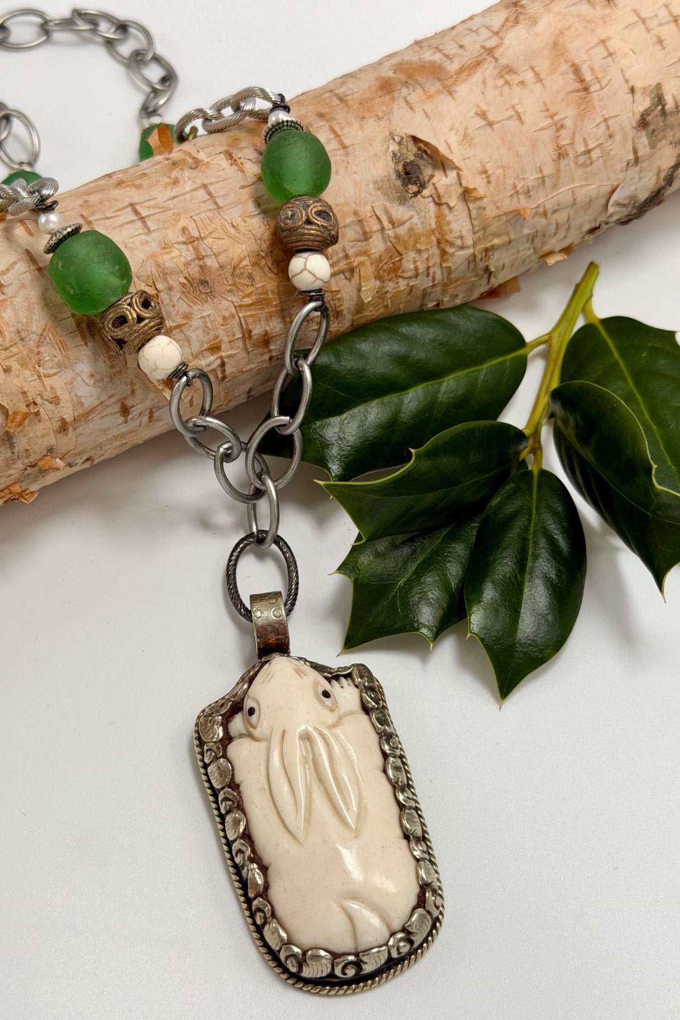 Hunting Rabbit Statement Necklace - ivyandlavyboutique ivyandlavyboutique