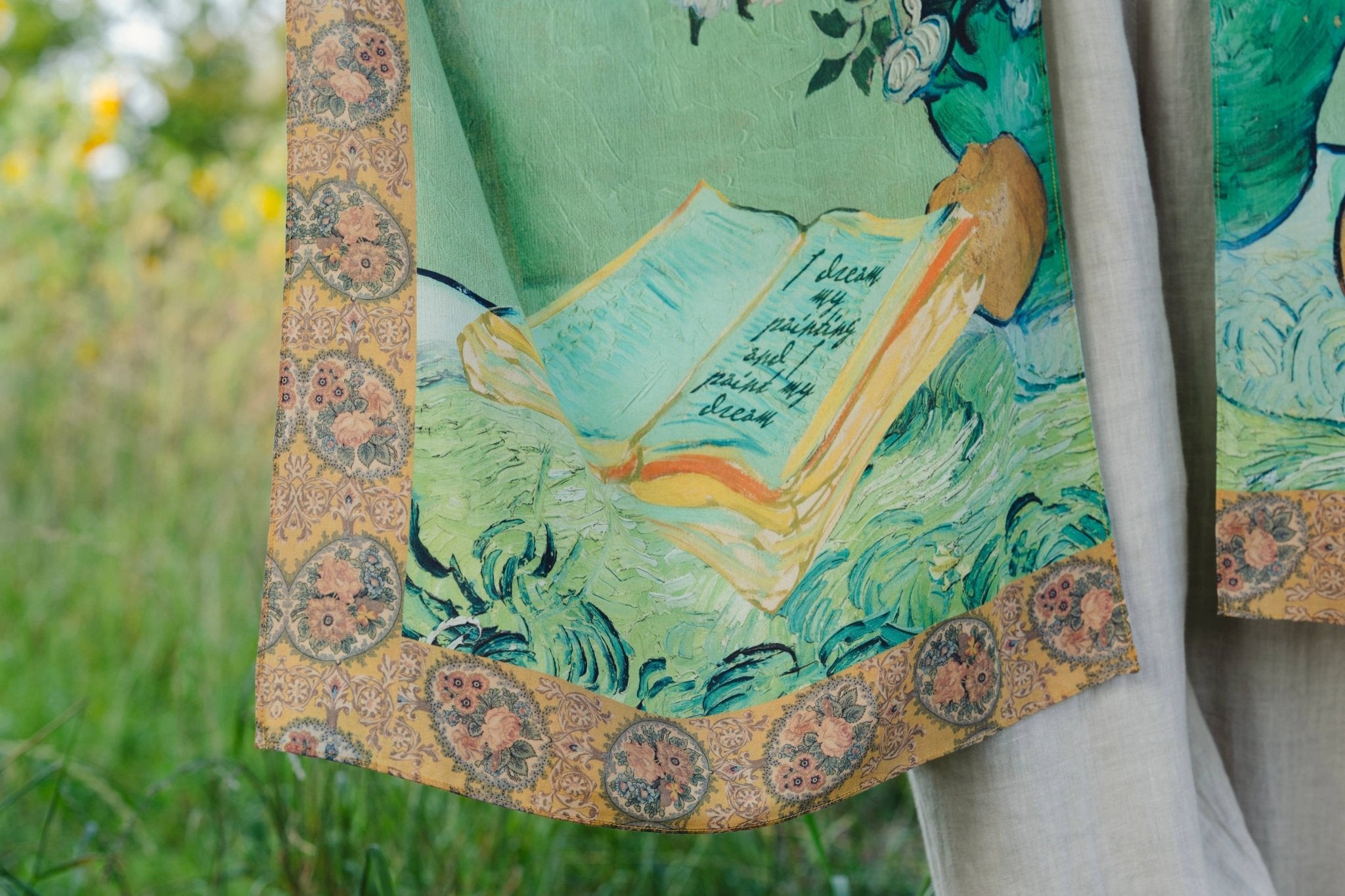 I Paint My Dream Bohemian Van Gogh Goddess Kimono - ivyandlavyboutique Market of Stars