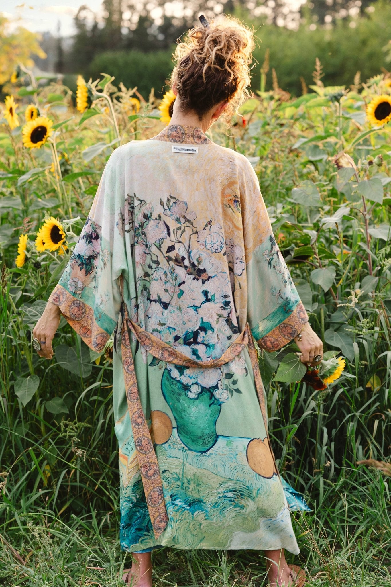 I Paint My Dream Van Gogh Opera Duster Kimono Robe - ivyandlavyboutique Market of Stars