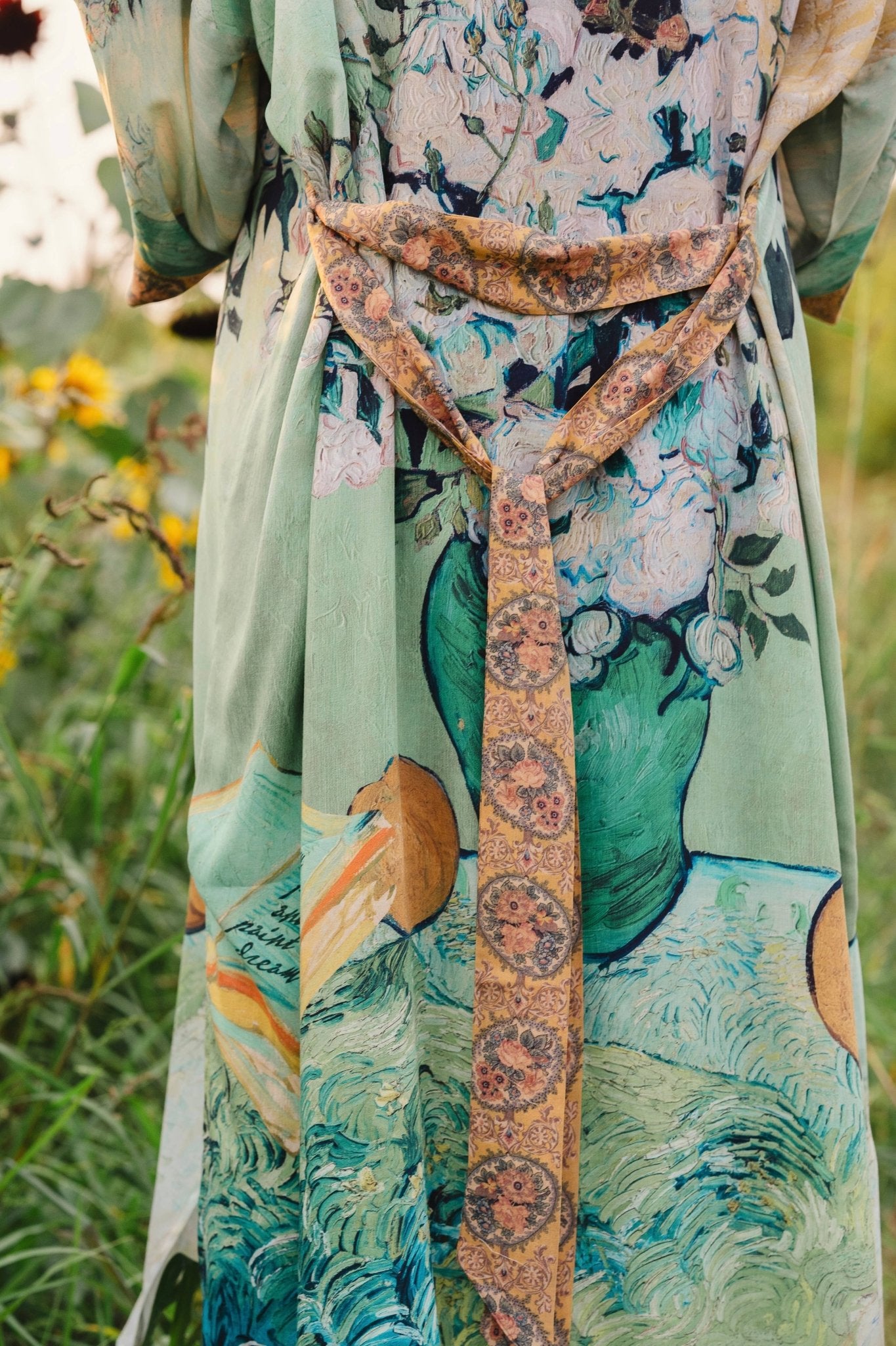 I Paint My Dream Van Gogh Opera Duster Kimono Robe - ivyandlavyboutique Market of Stars