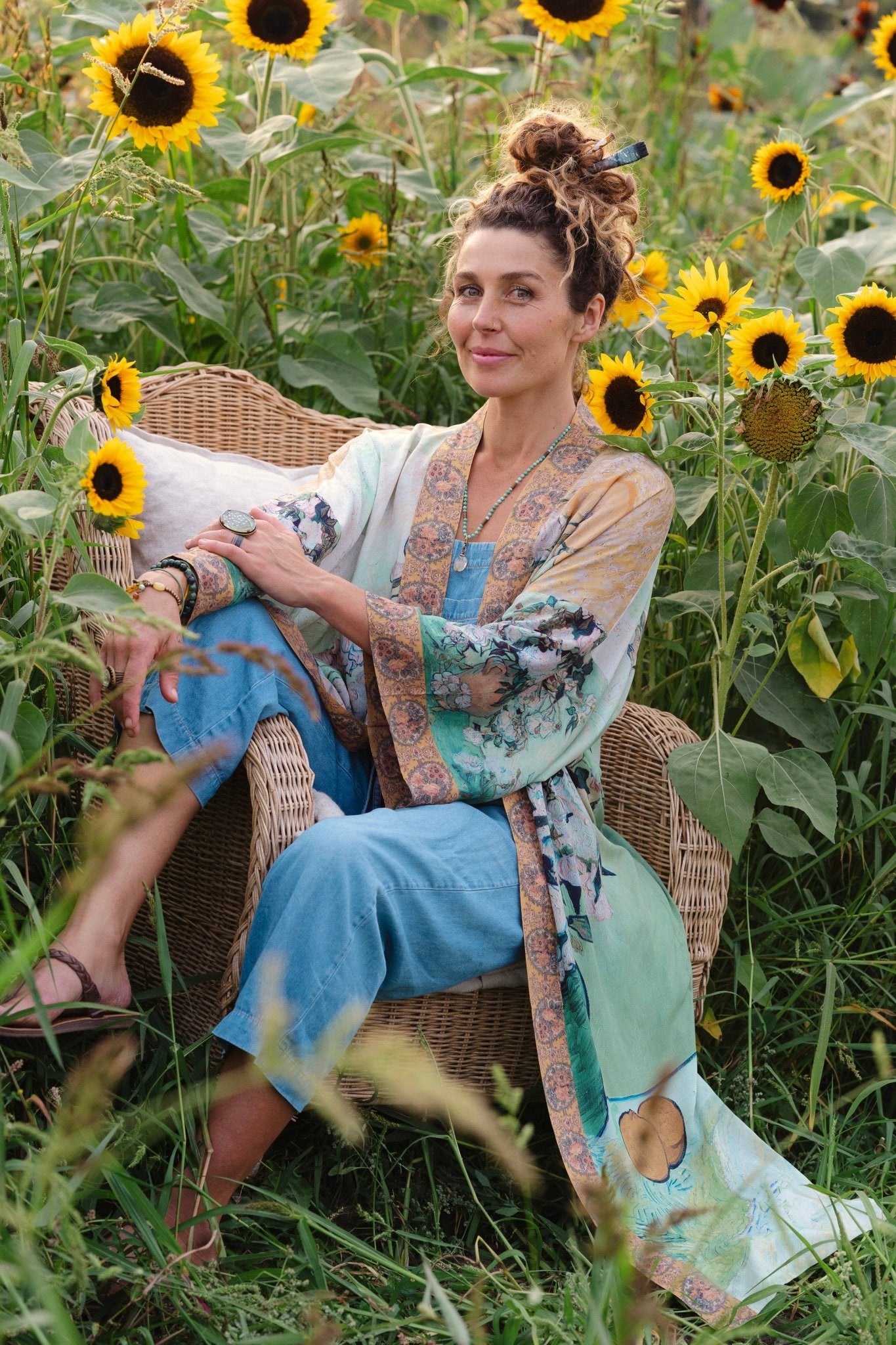 I Paint My Dream Van Gogh Opera Duster Kimono Robe - ivyandlavyboutique Market of Stars