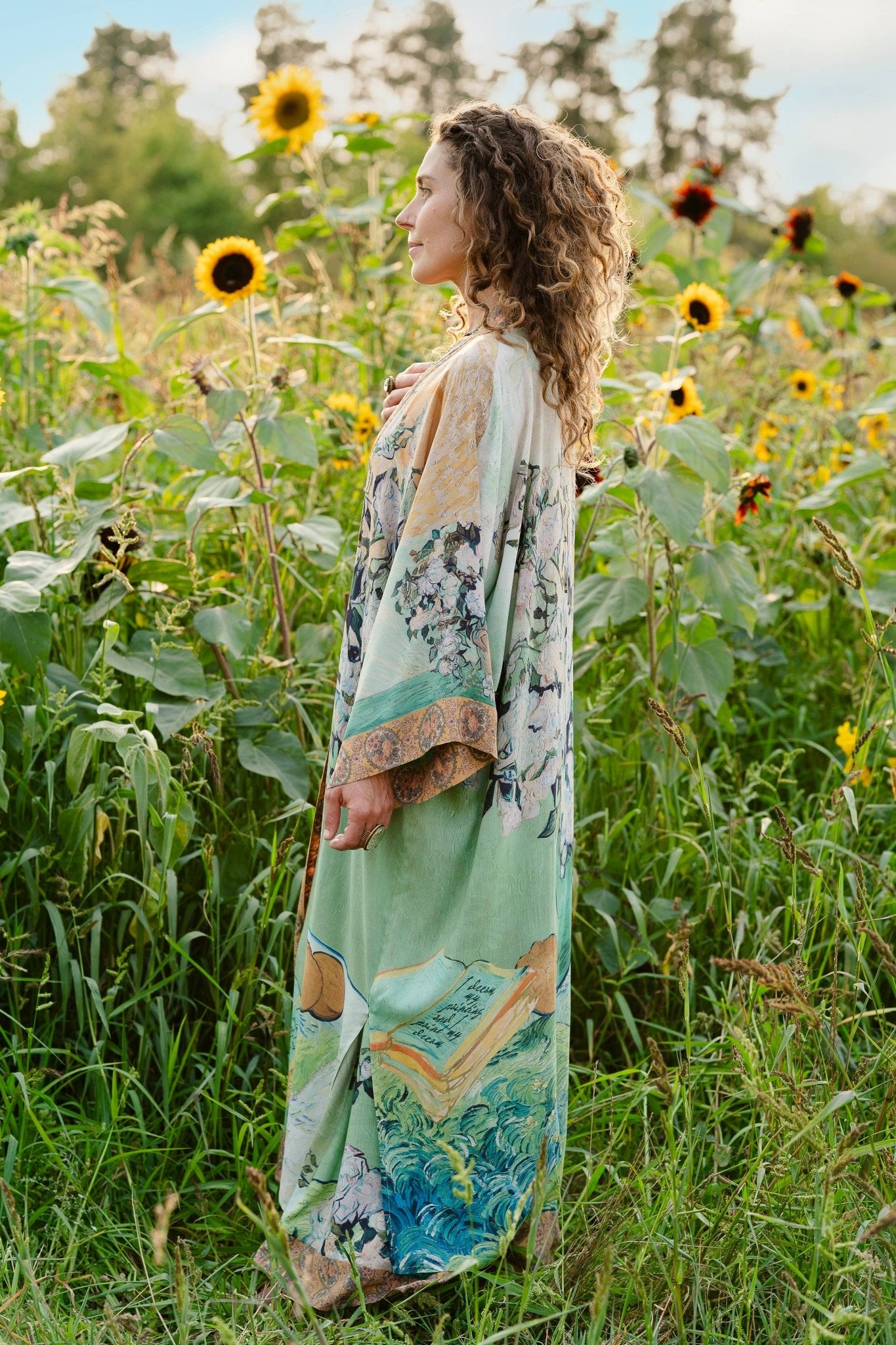 I Paint My Dream Van Gogh Opera Duster Kimono Robe - ivyandlavyboutique Market of Stars