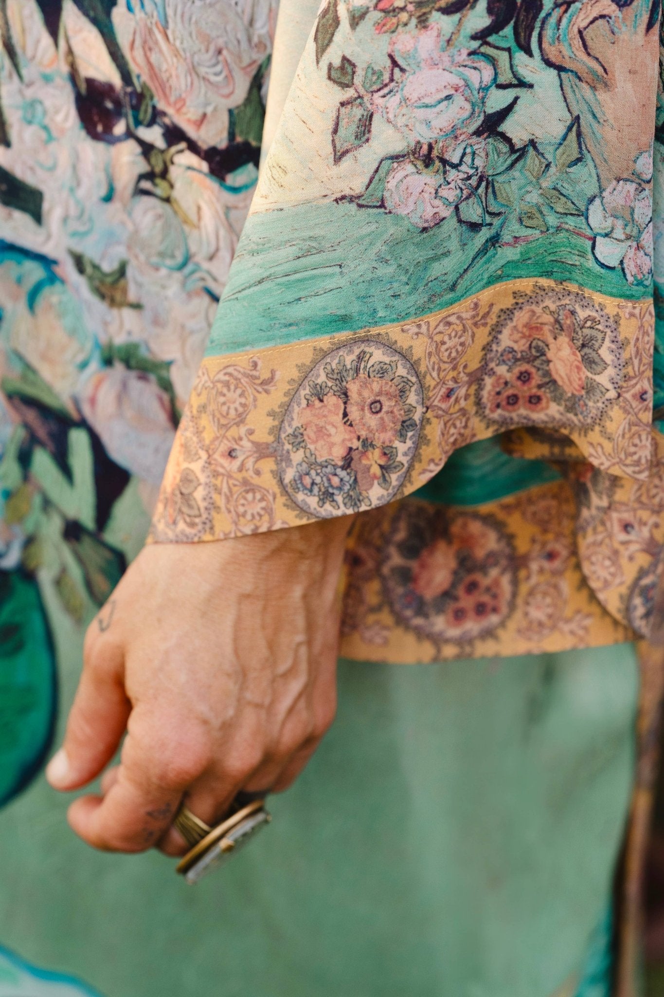 I Paint My Dream Van Gogh Opera Duster Kimono Robe - ivyandlavyboutique Market of Stars