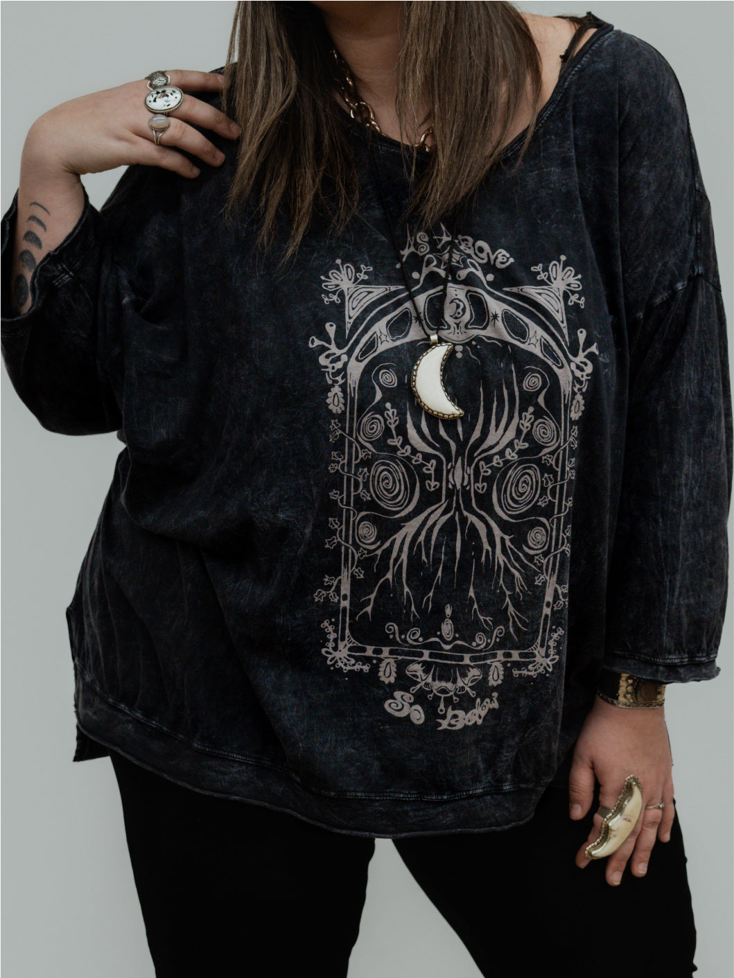 Kantha Bae As Above So Below Print Top